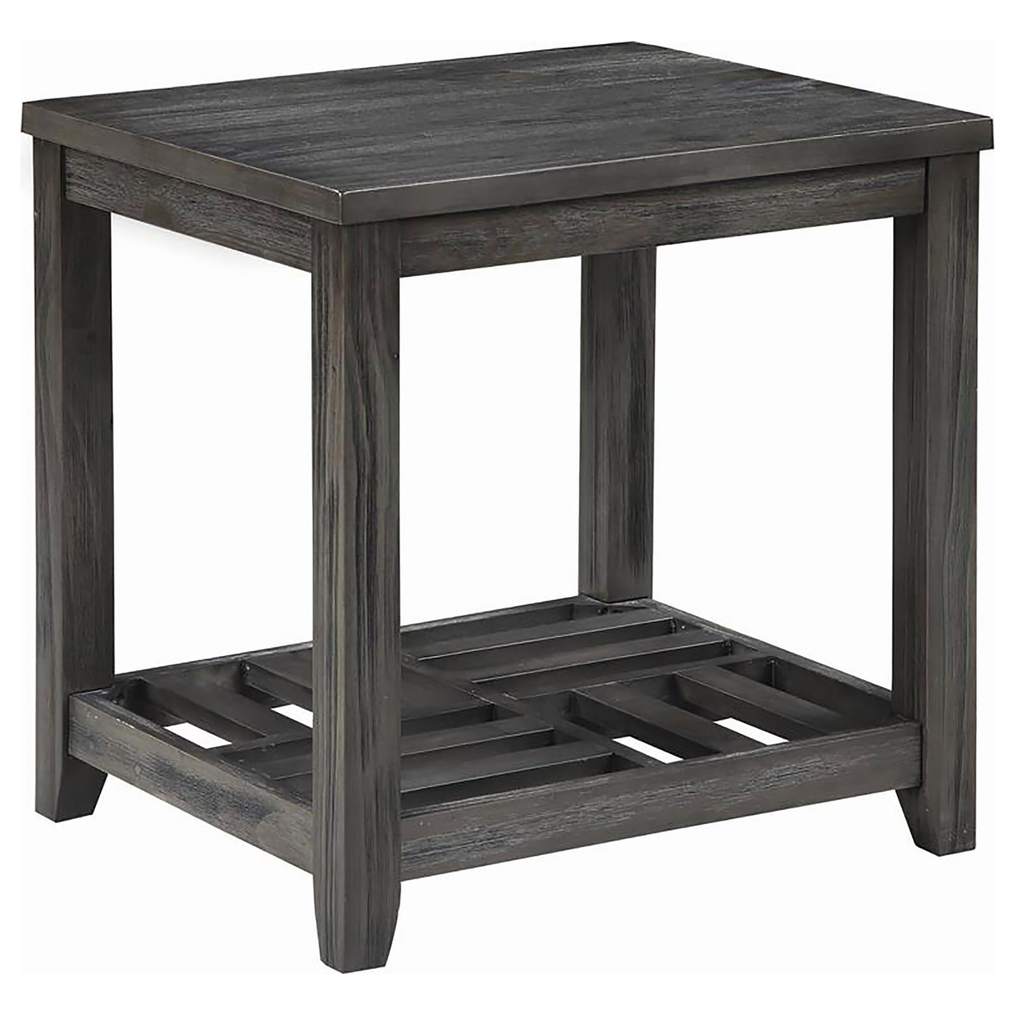 Grey Rectangular End Table