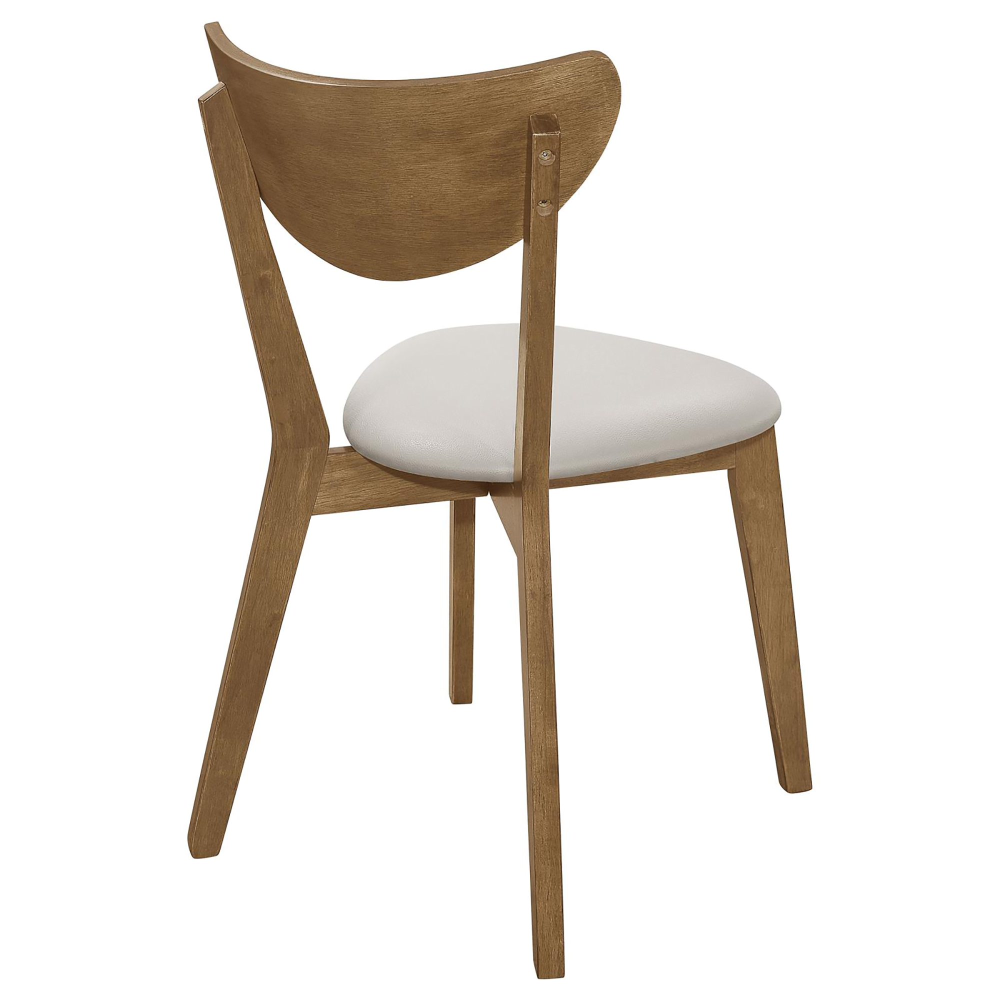 Tan and Chestnut Curved Backs Dining Chair (Set of 2)