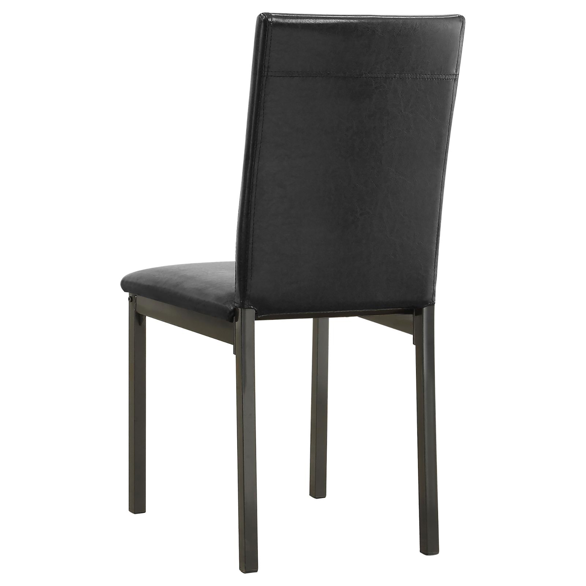 Black and Grey Upholestered Side Chair (Set of 2)