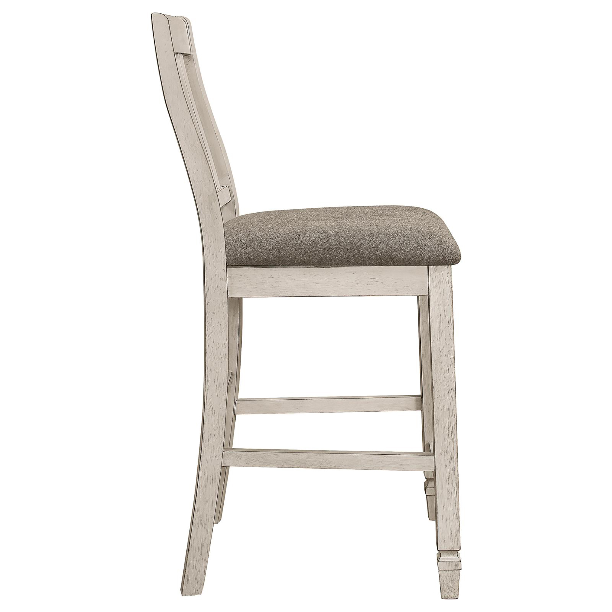 Nutmeg and Rustic Cream Counter Height Chair (Set of 2)