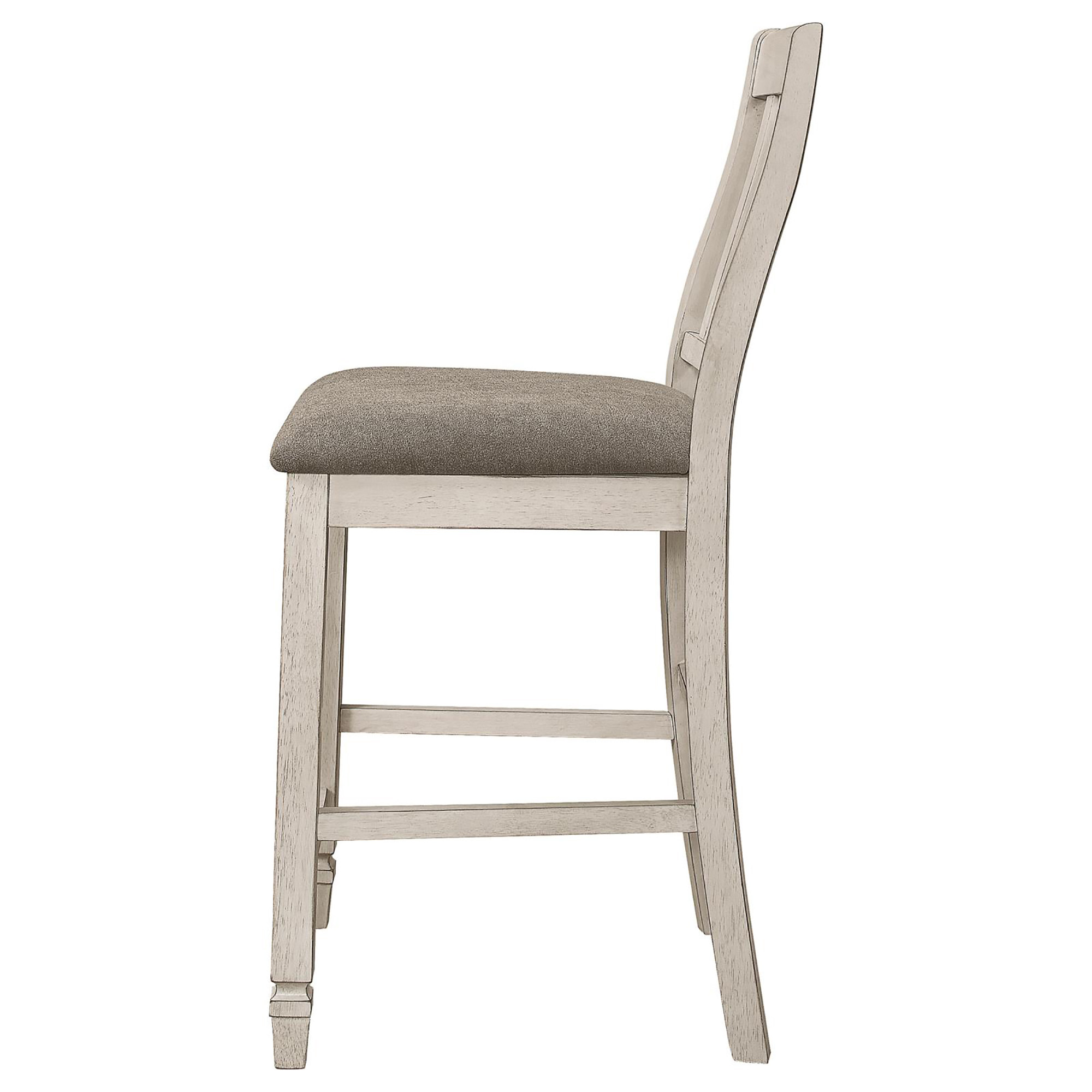 Nutmeg and Rustic Cream Counter Height Chair (Set of 2)