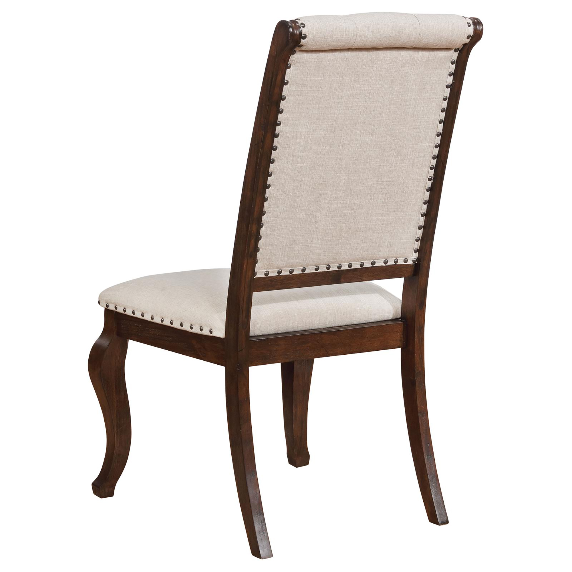 Cream and Antique Java Tufted Back Dining Chair (Set of 2)