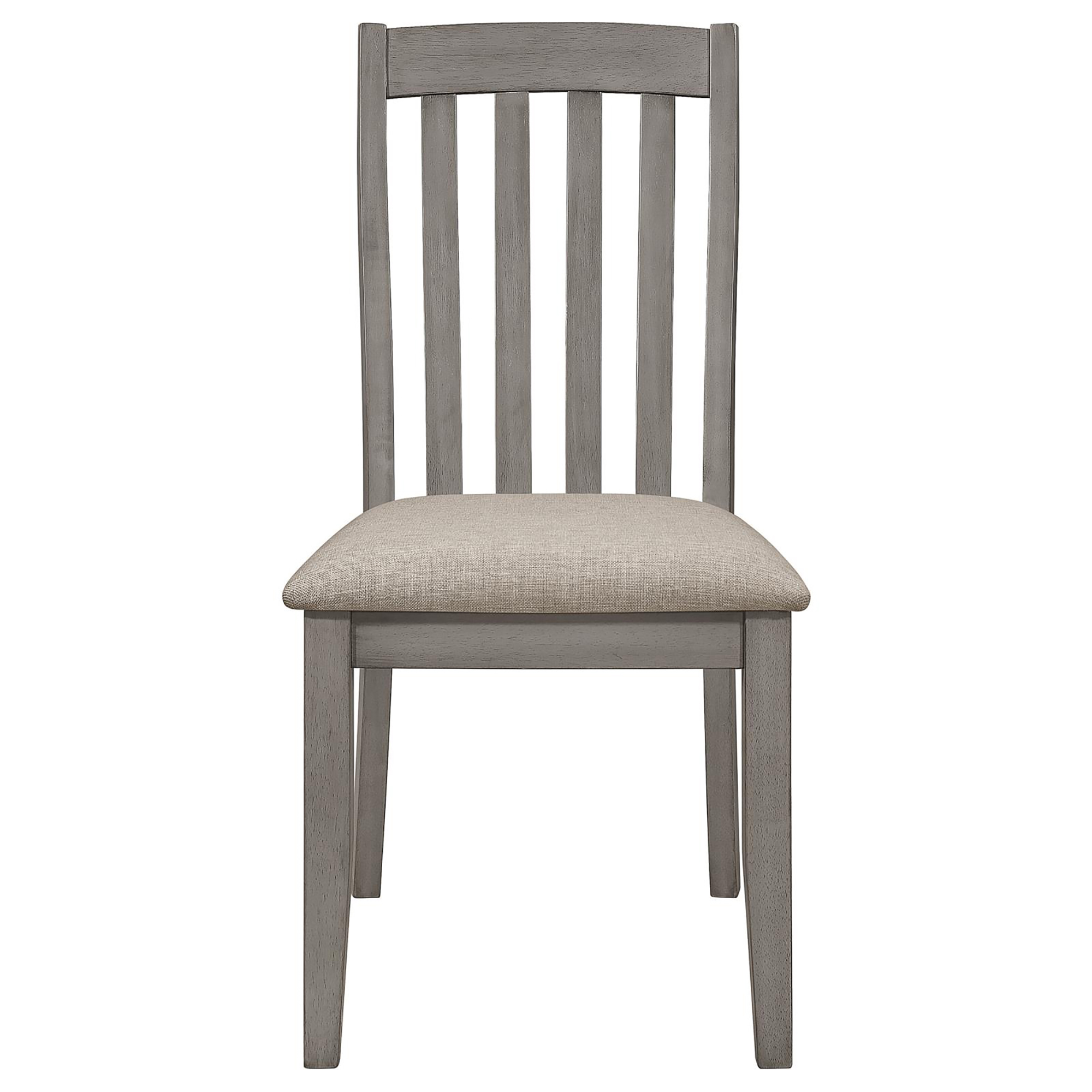 Grey Padded Side Chair (Set of 2)