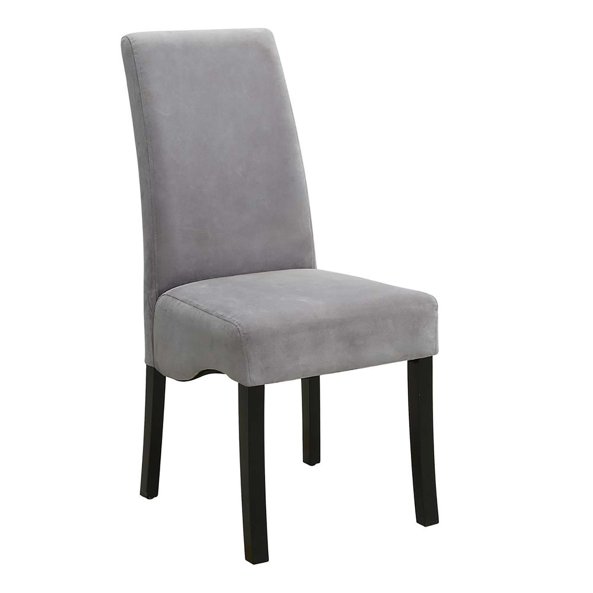 Grey and Black Upholestered Dining Chair (Set of 2)