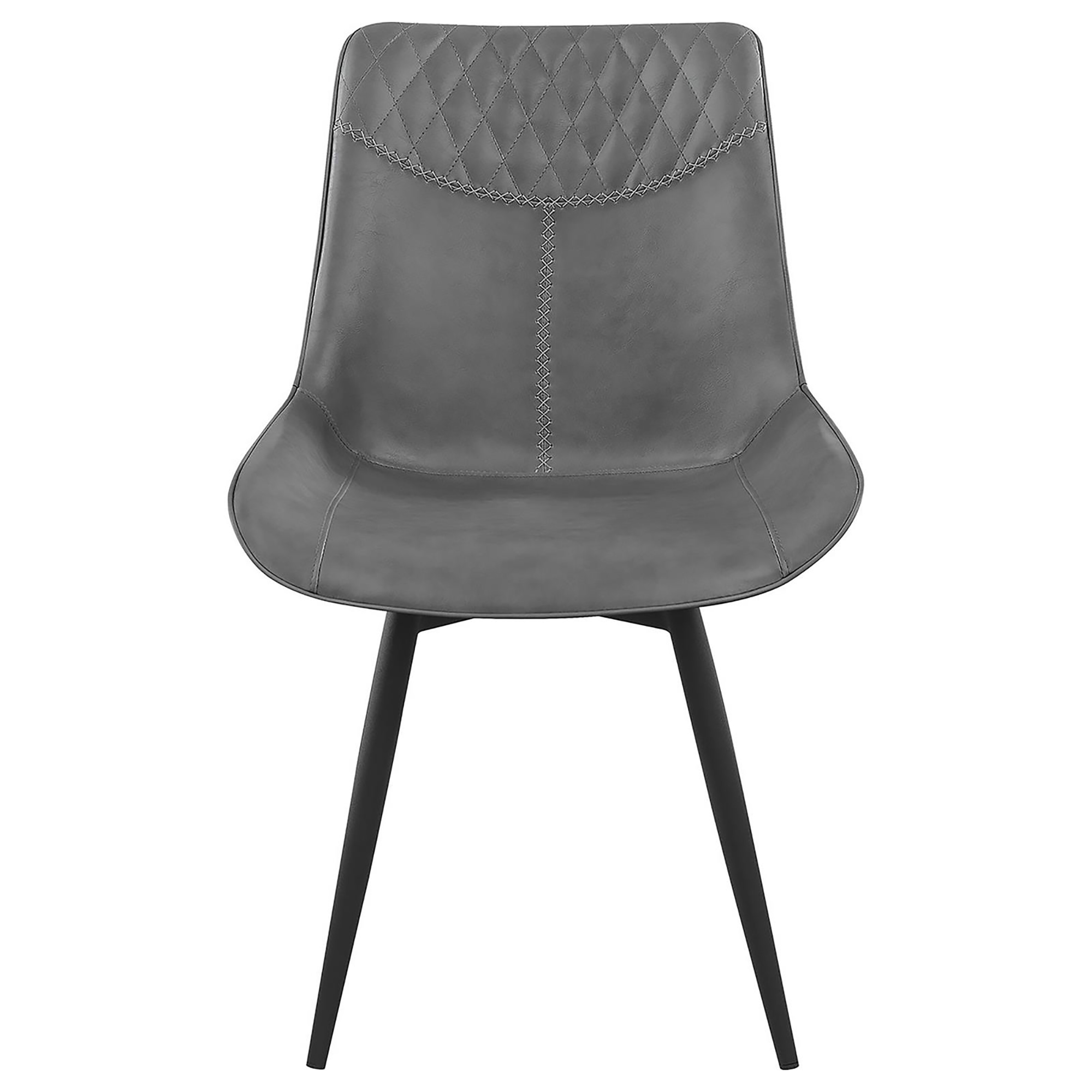 Grey Tufted Swivel Side Chair (Set of 2)