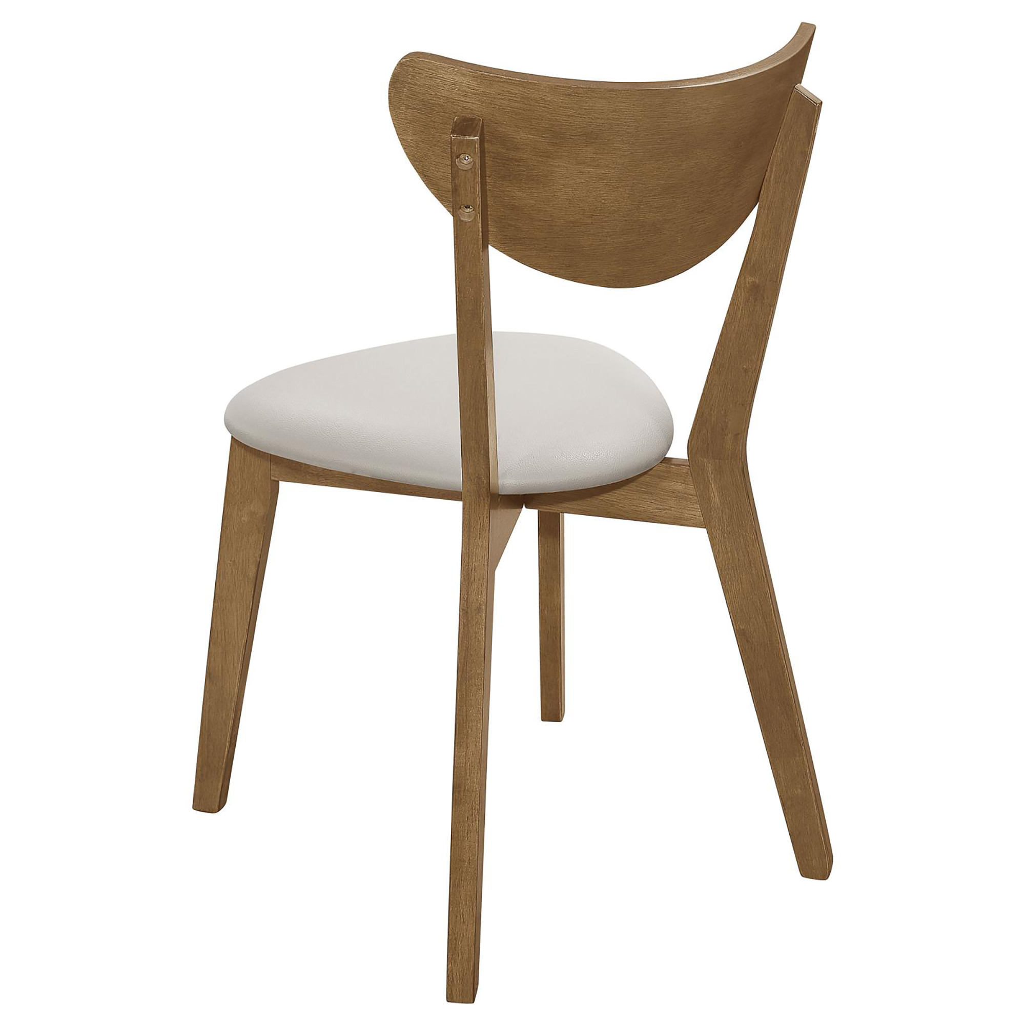 Tan and Chestnut Curved Backs Dining Chair (Set of 2)