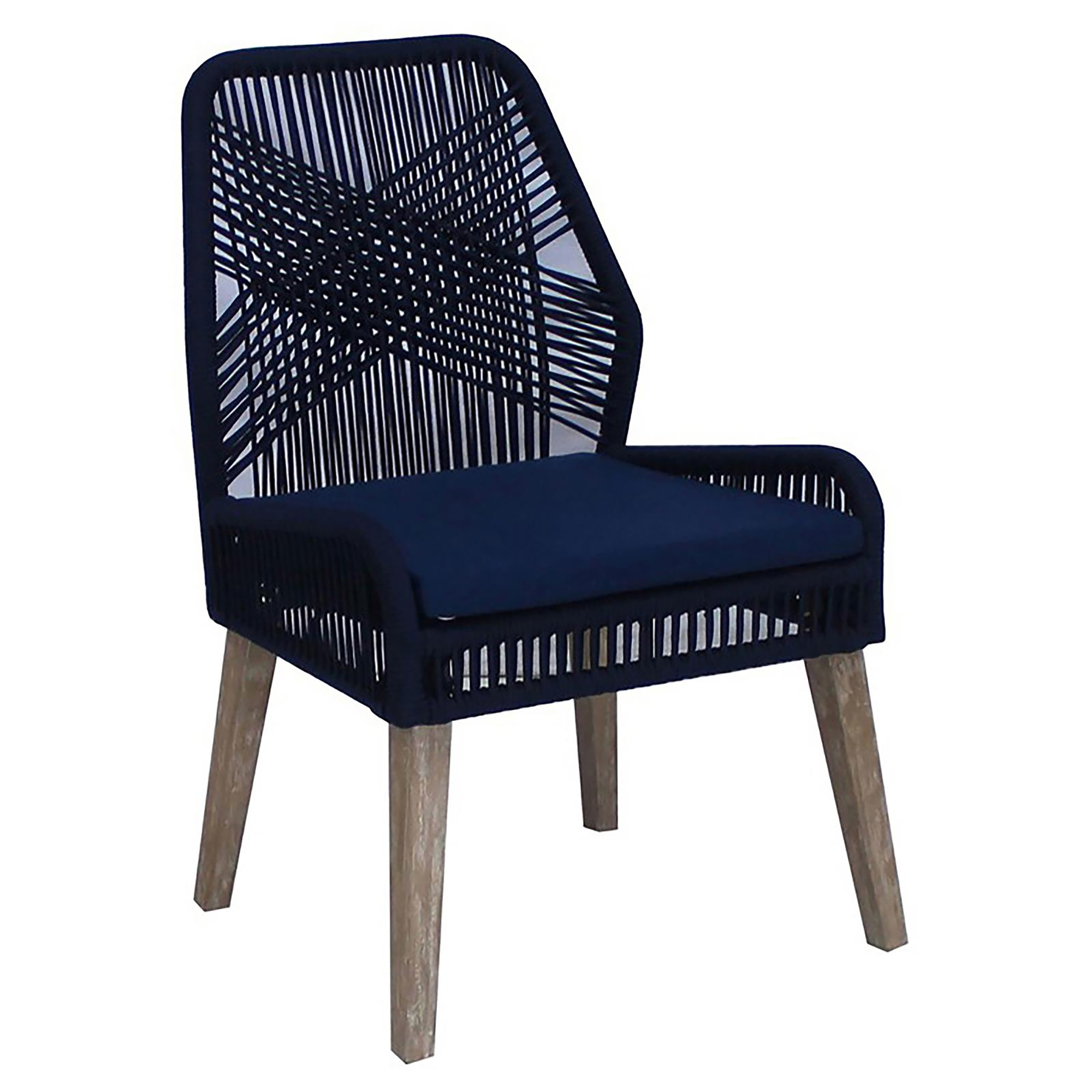 Dark Navy Back Side Chair (Set of 2)