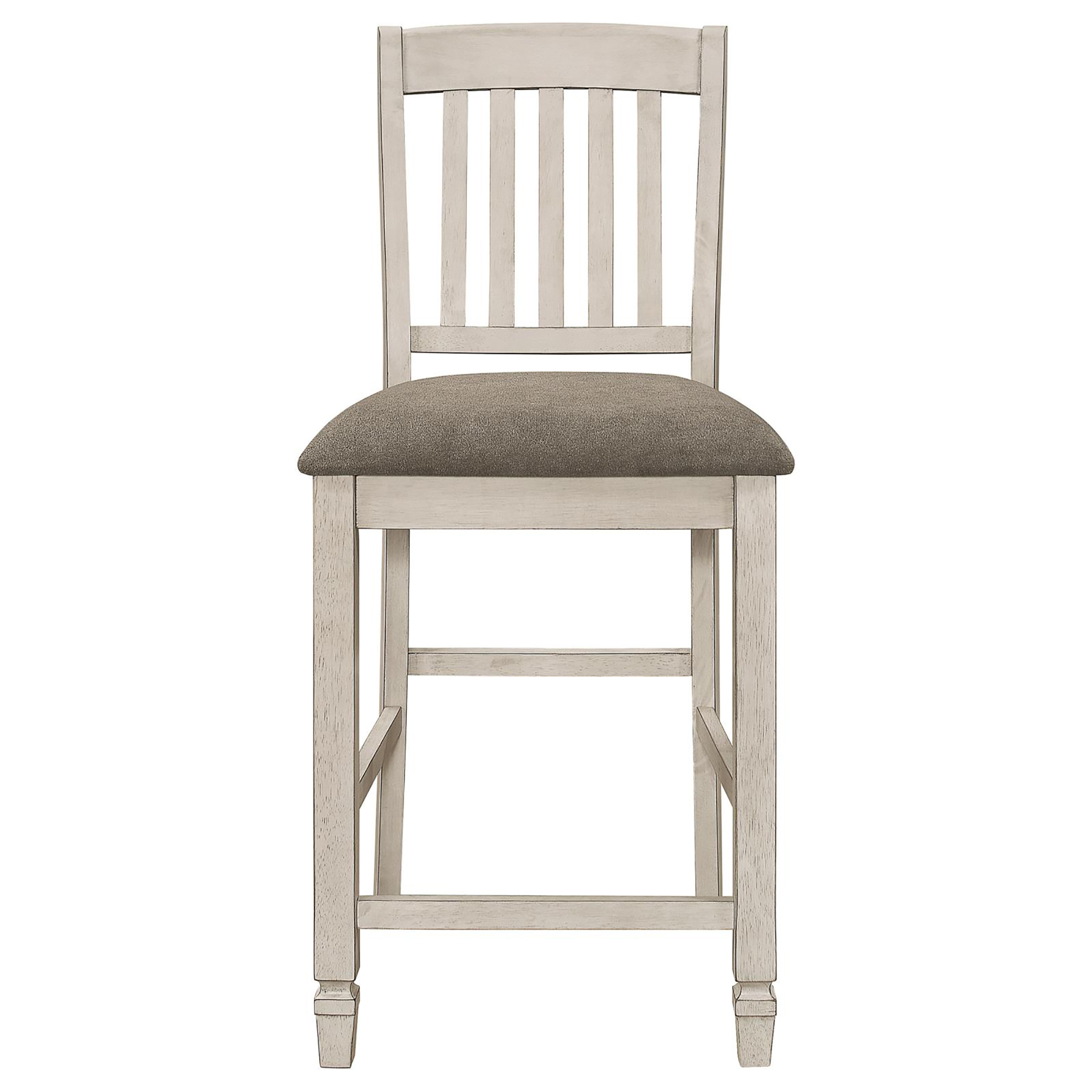 Nutmeg and Rustic Cream Counter Height Chair (Set of 2)