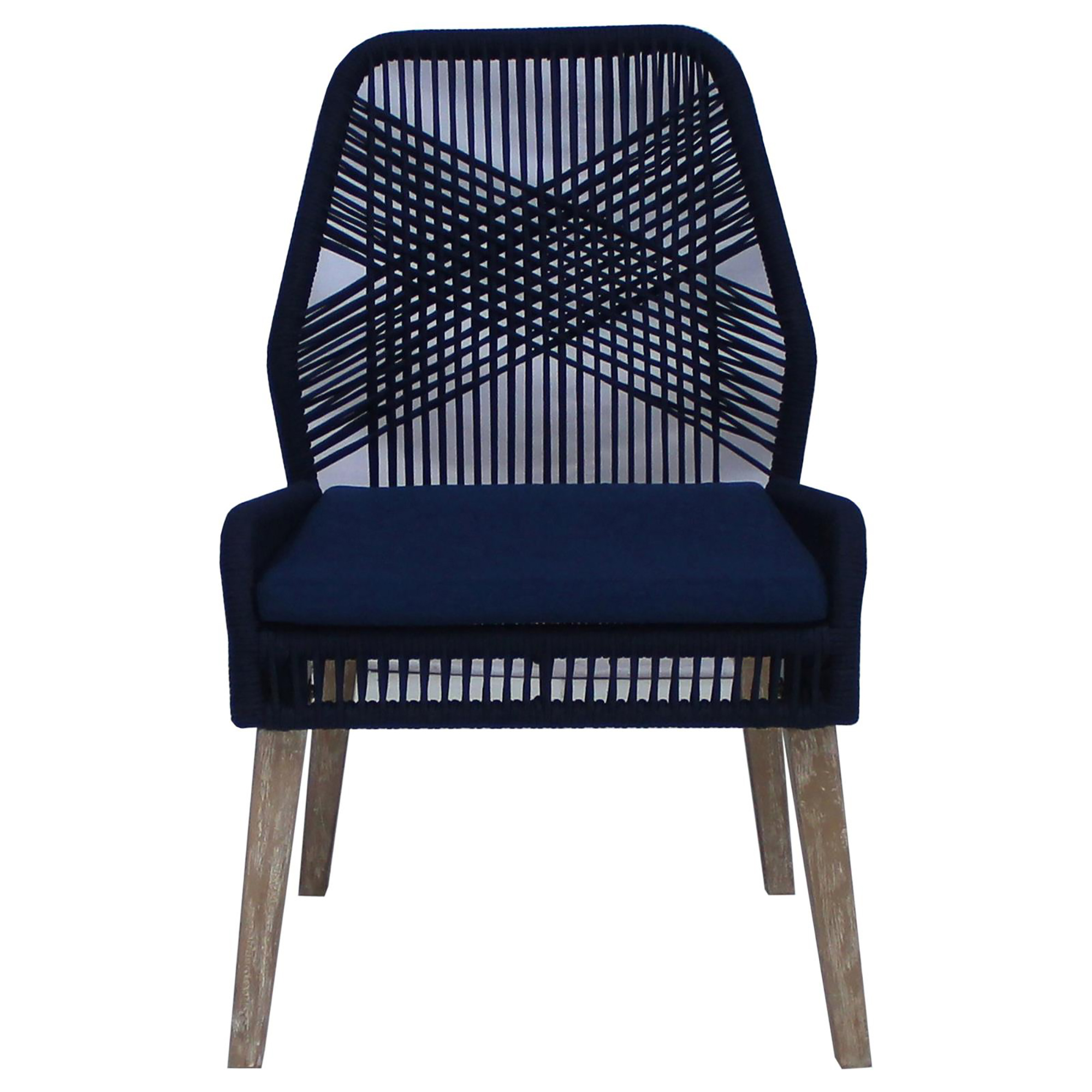 Dark Navy Back Side Chair (Set of 2)