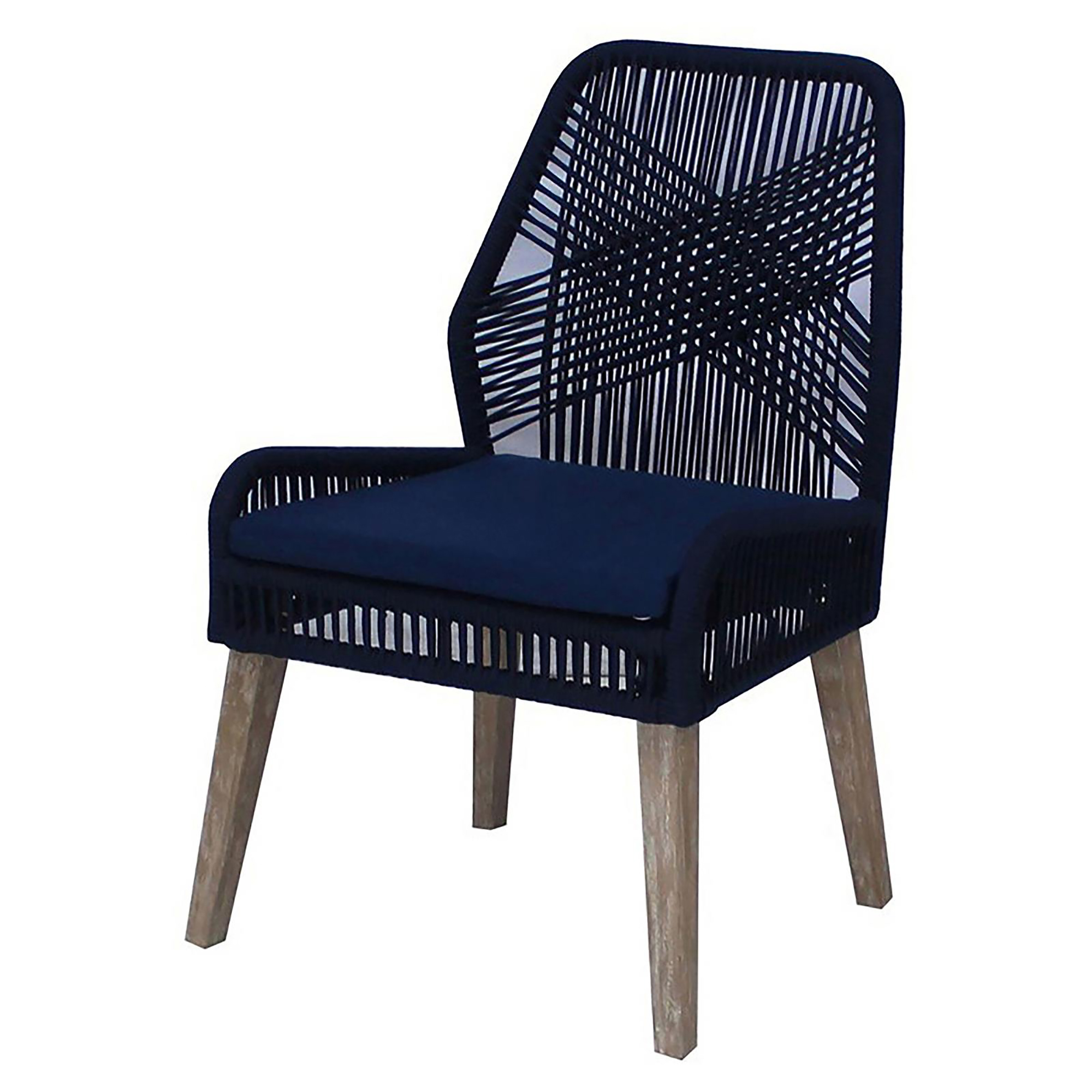 Dark Navy Back Side Chair (Set of 2)