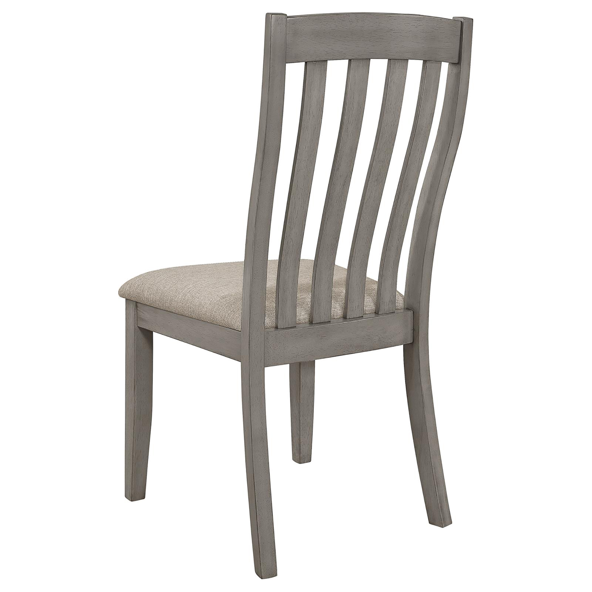 Grey Padded Side Chair (Set of 2)