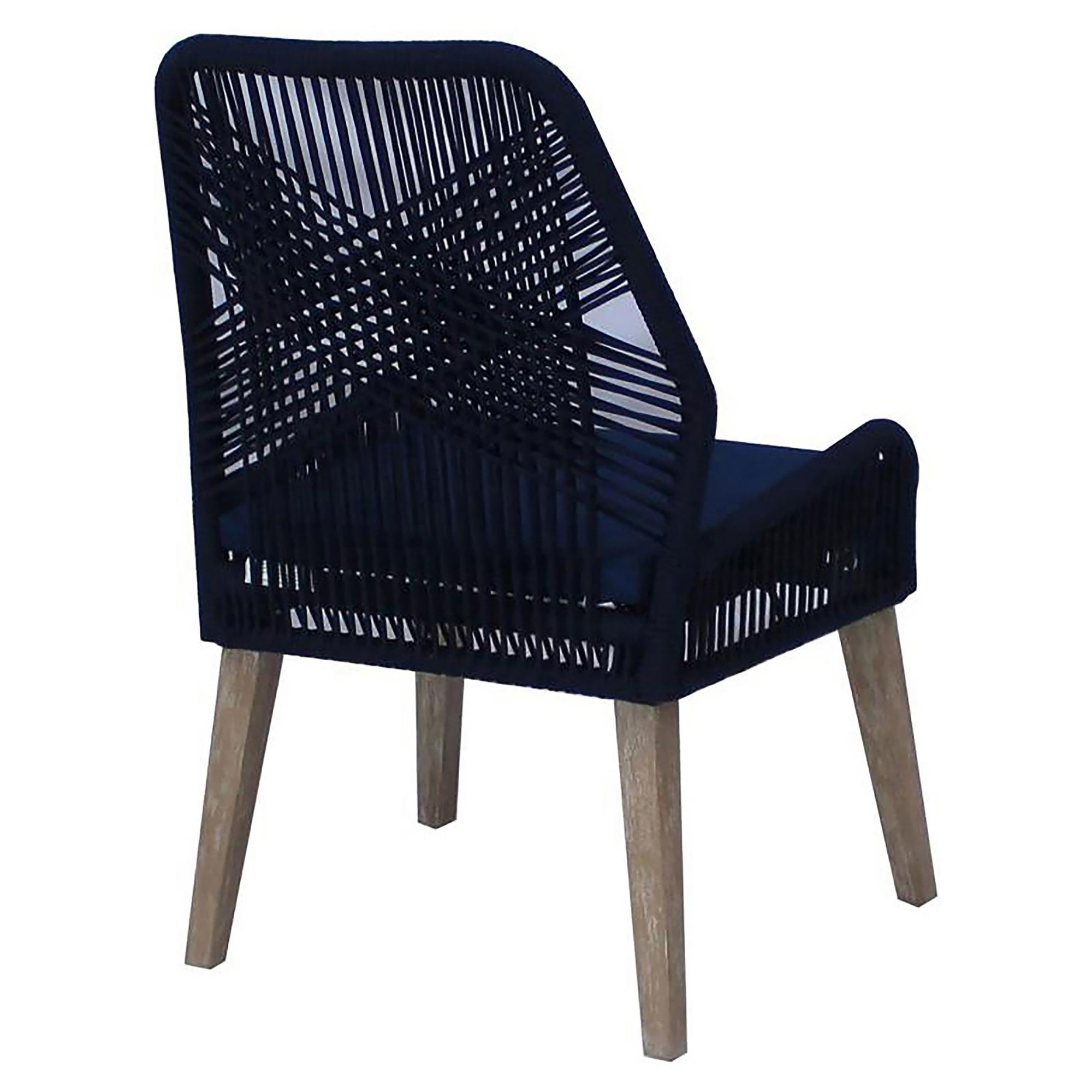 Dark Navy Back Side Chair (Set of 2)