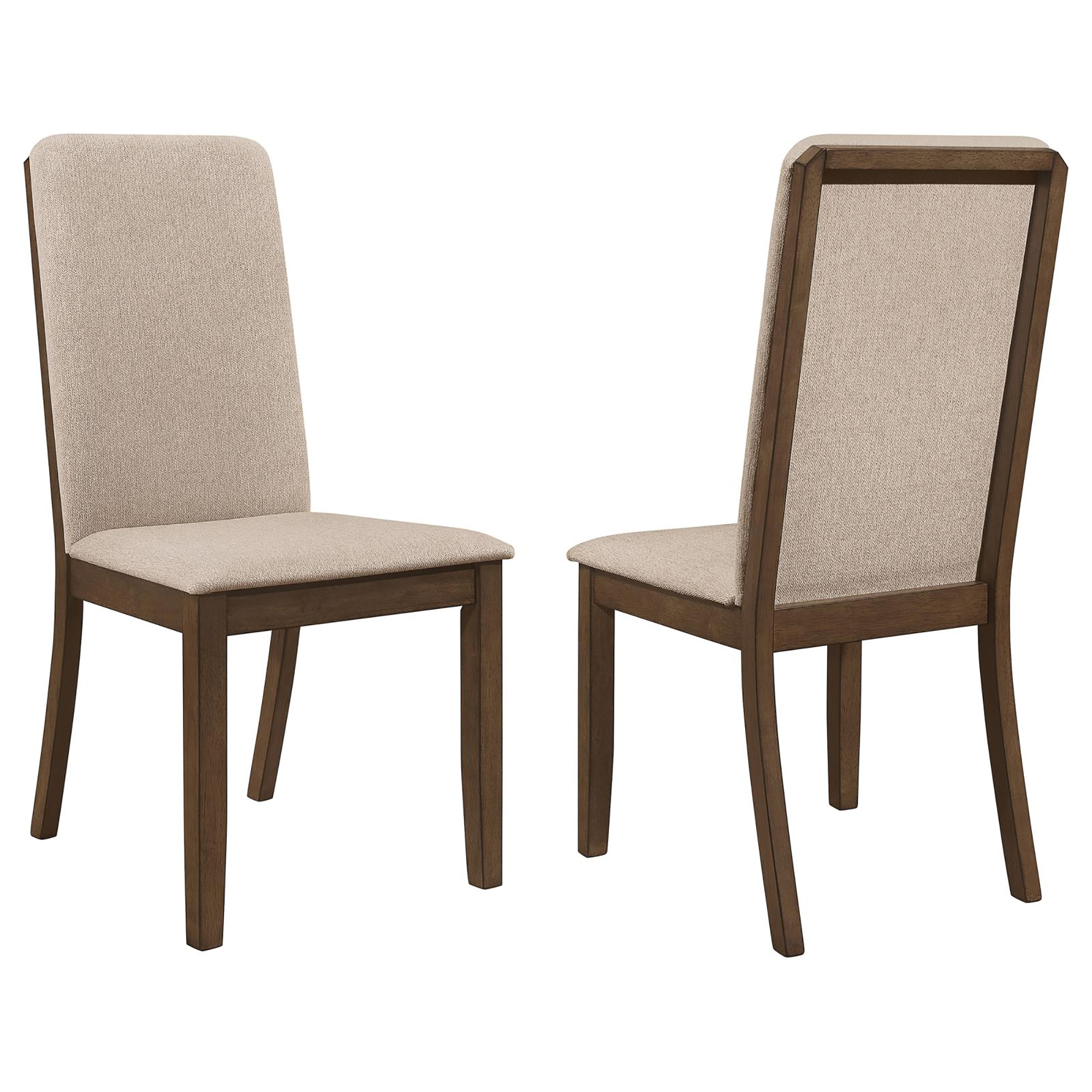 Latte and Medium Walnut Padded Side Chair (Set of 2)