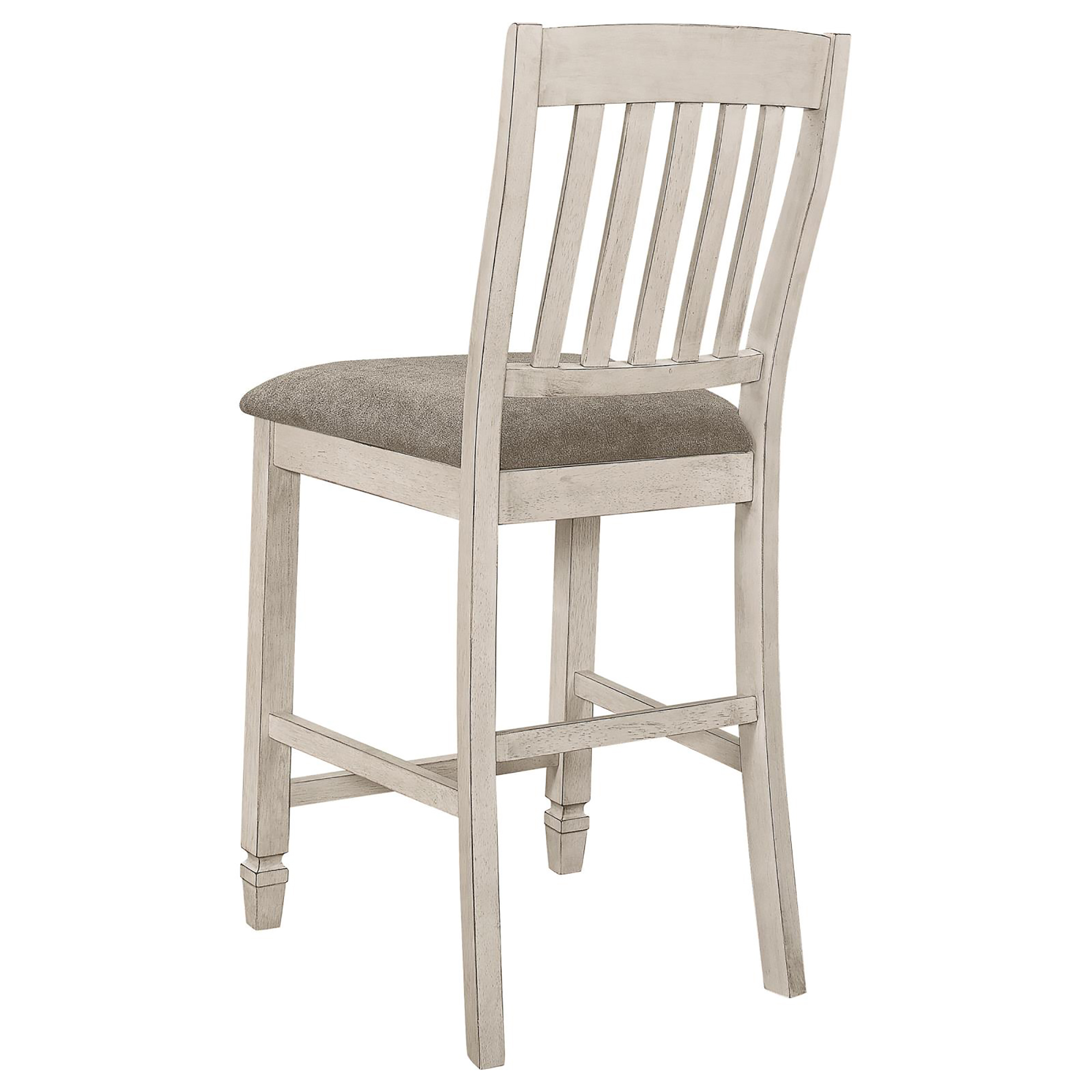 Nutmeg and Rustic Cream Counter Height Chair (Set of 2)