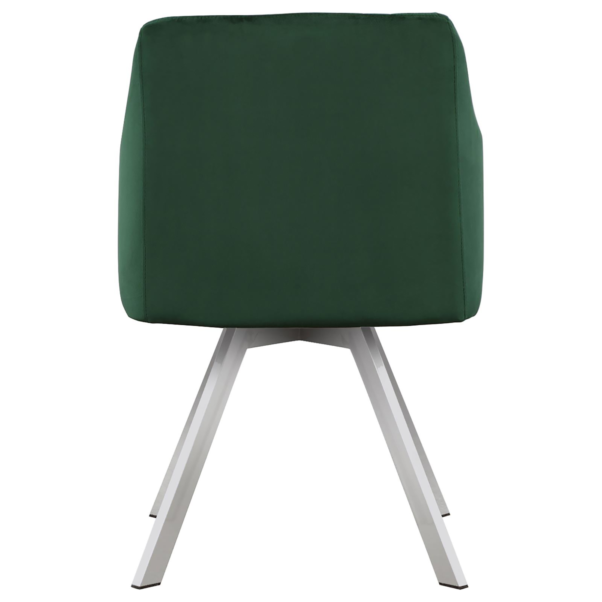 Green Channeled Sloped Arm Swivel Chair