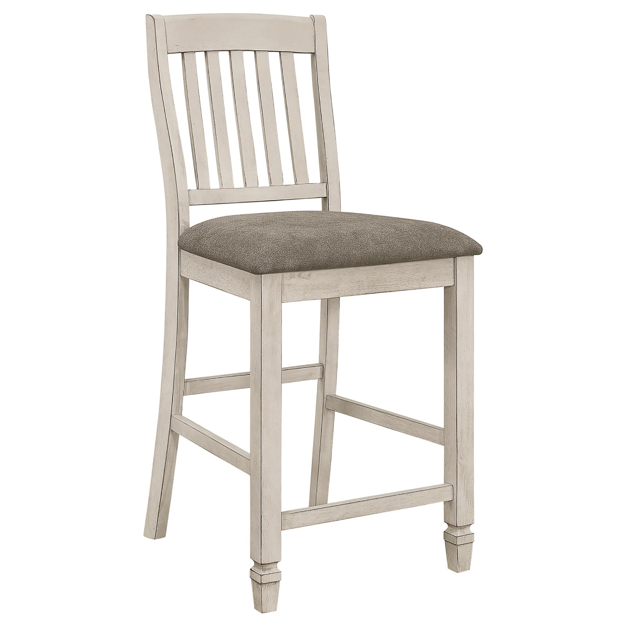 Nutmeg and Rustic Cream Counter Height Chair (Set of 2)