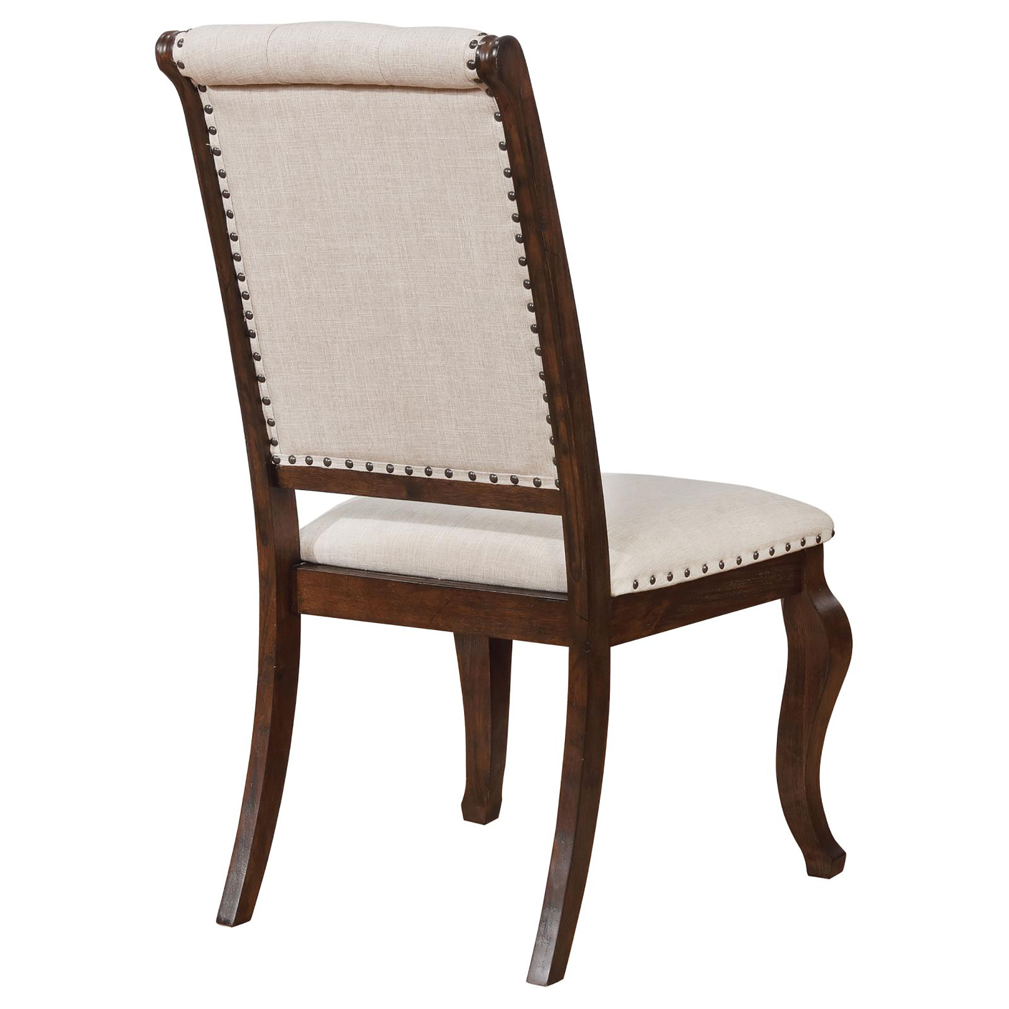 Cream and Antique Java Tufted Back Dining Chair (Set of 2)