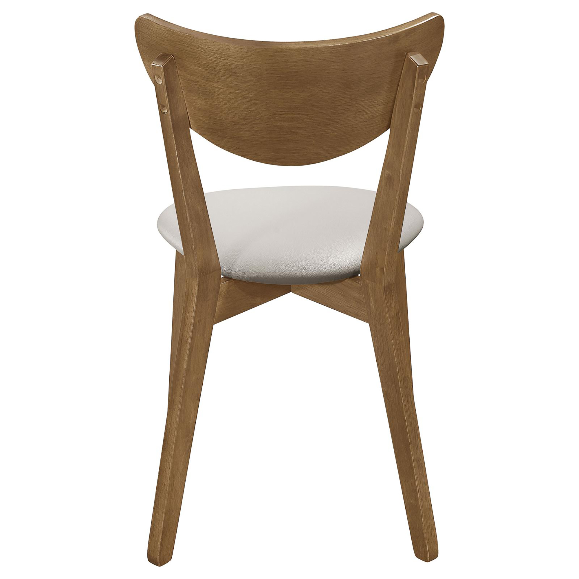 Tan and Chestnut Curved Backs Dining Chair (Set of 2)