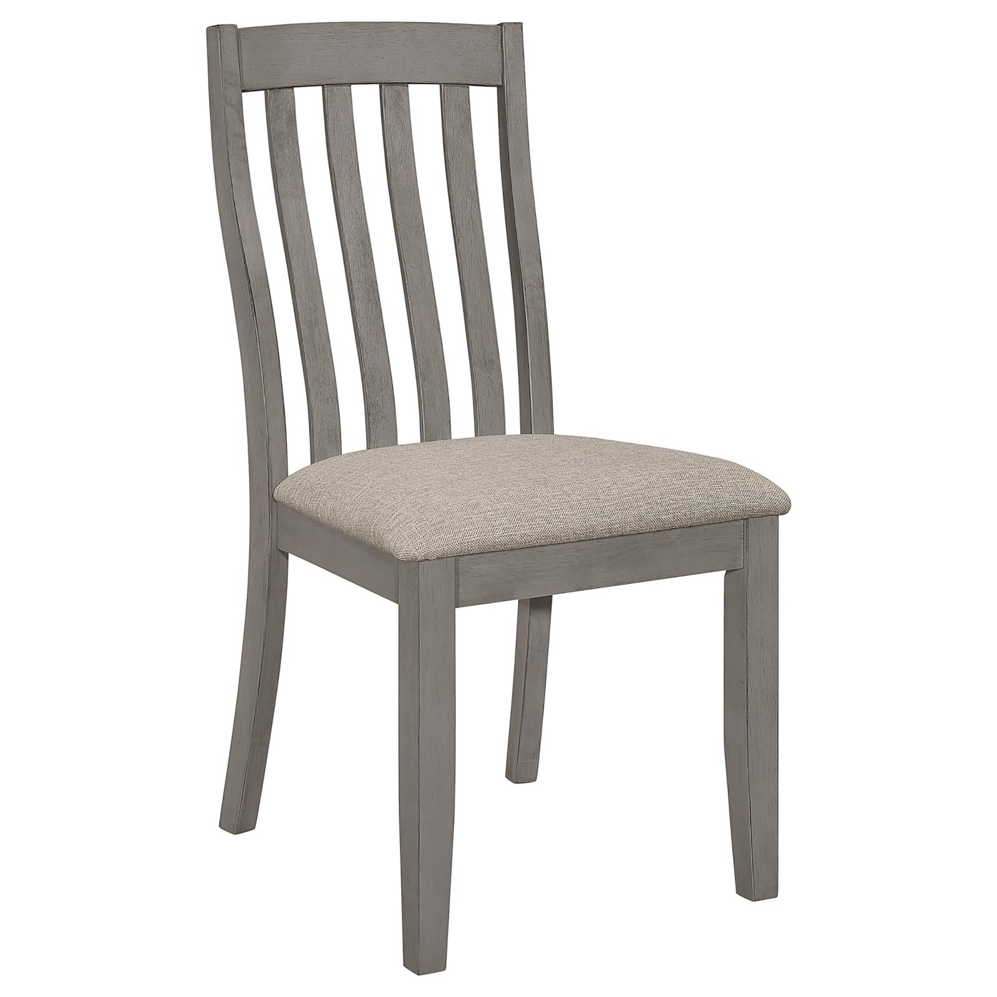 Grey Padded Side Chair (Set of 2)