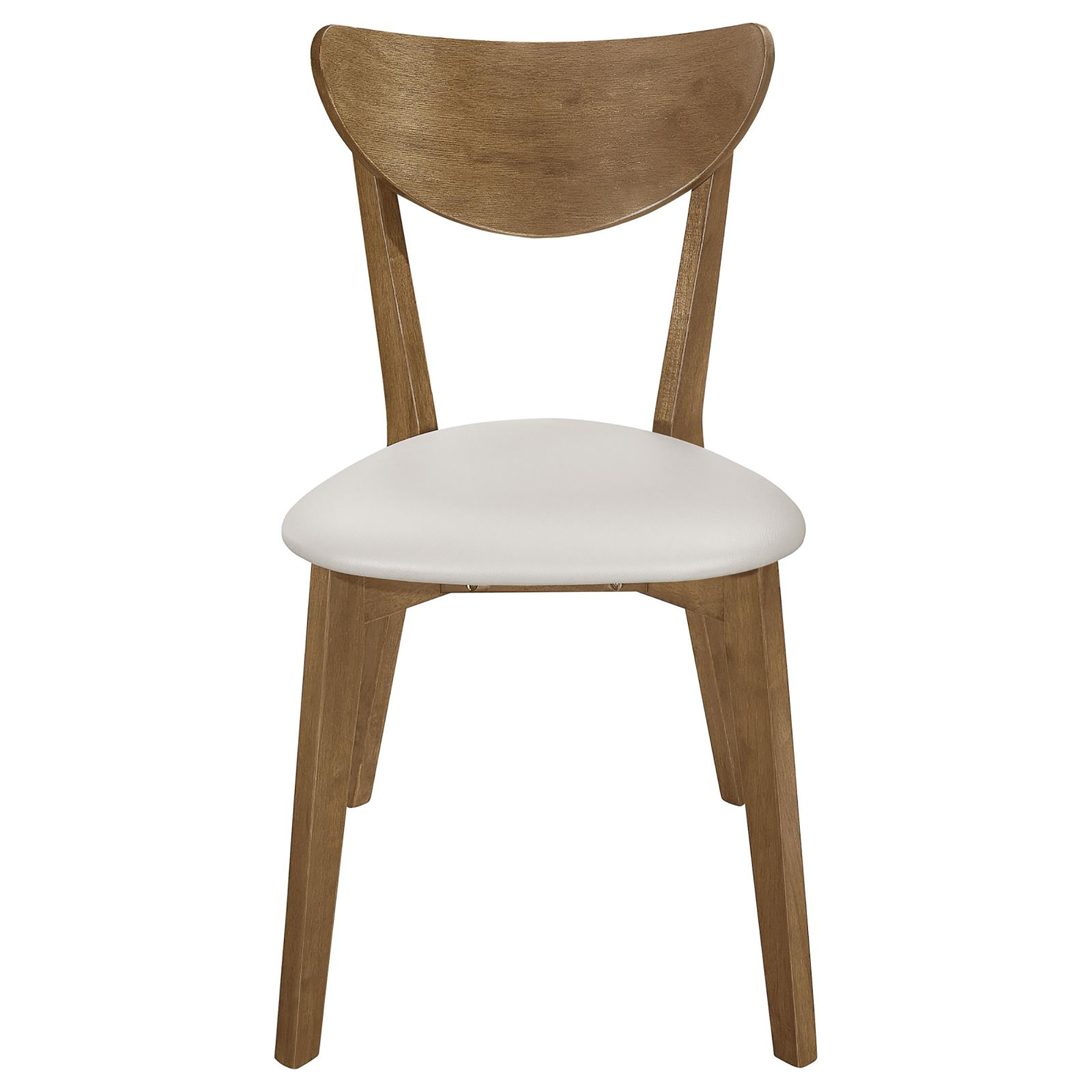 Tan and Chestnut Curved Backs Dining Chair (Set of 2)