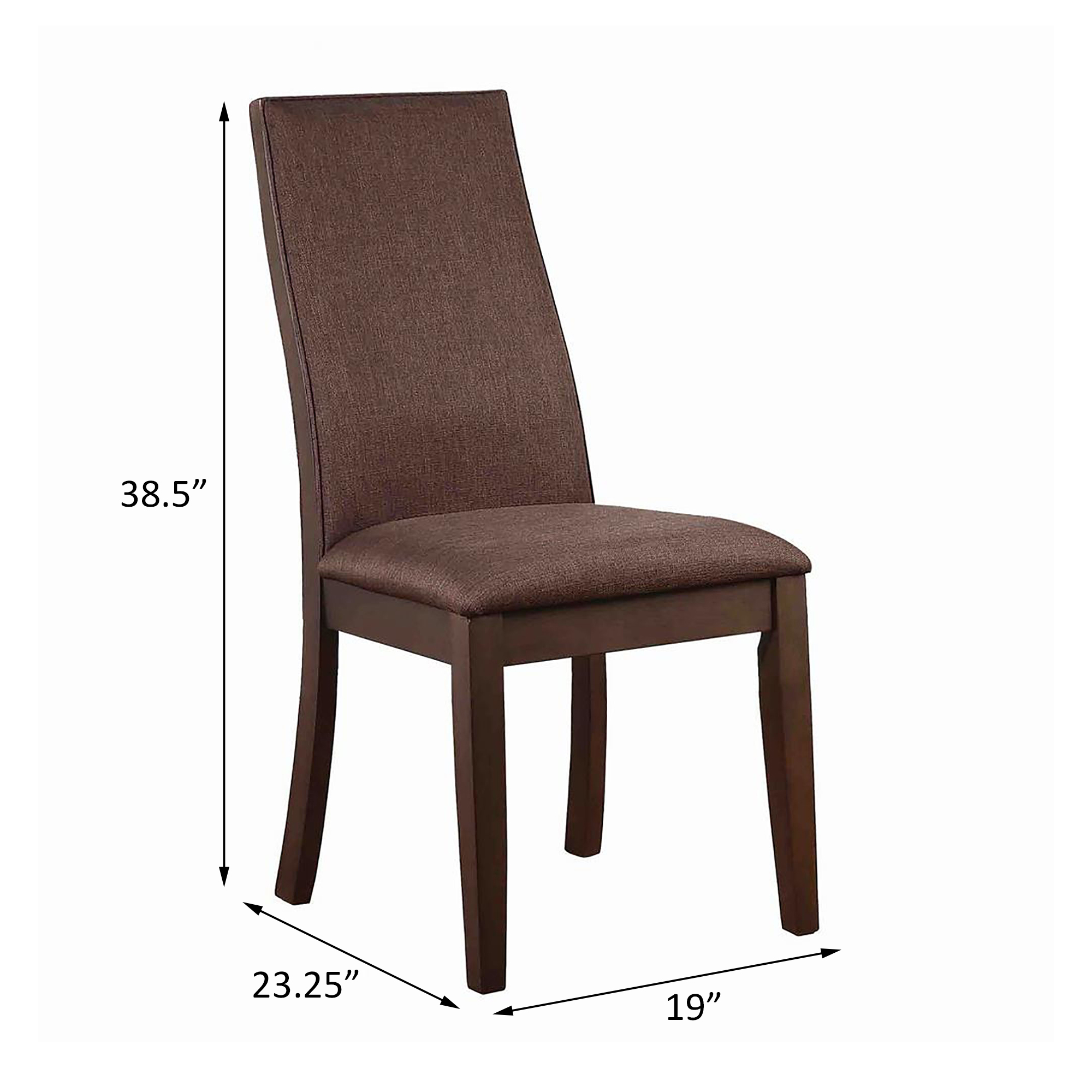 Chocolate and Espresso Dining Chair (Set of 2)