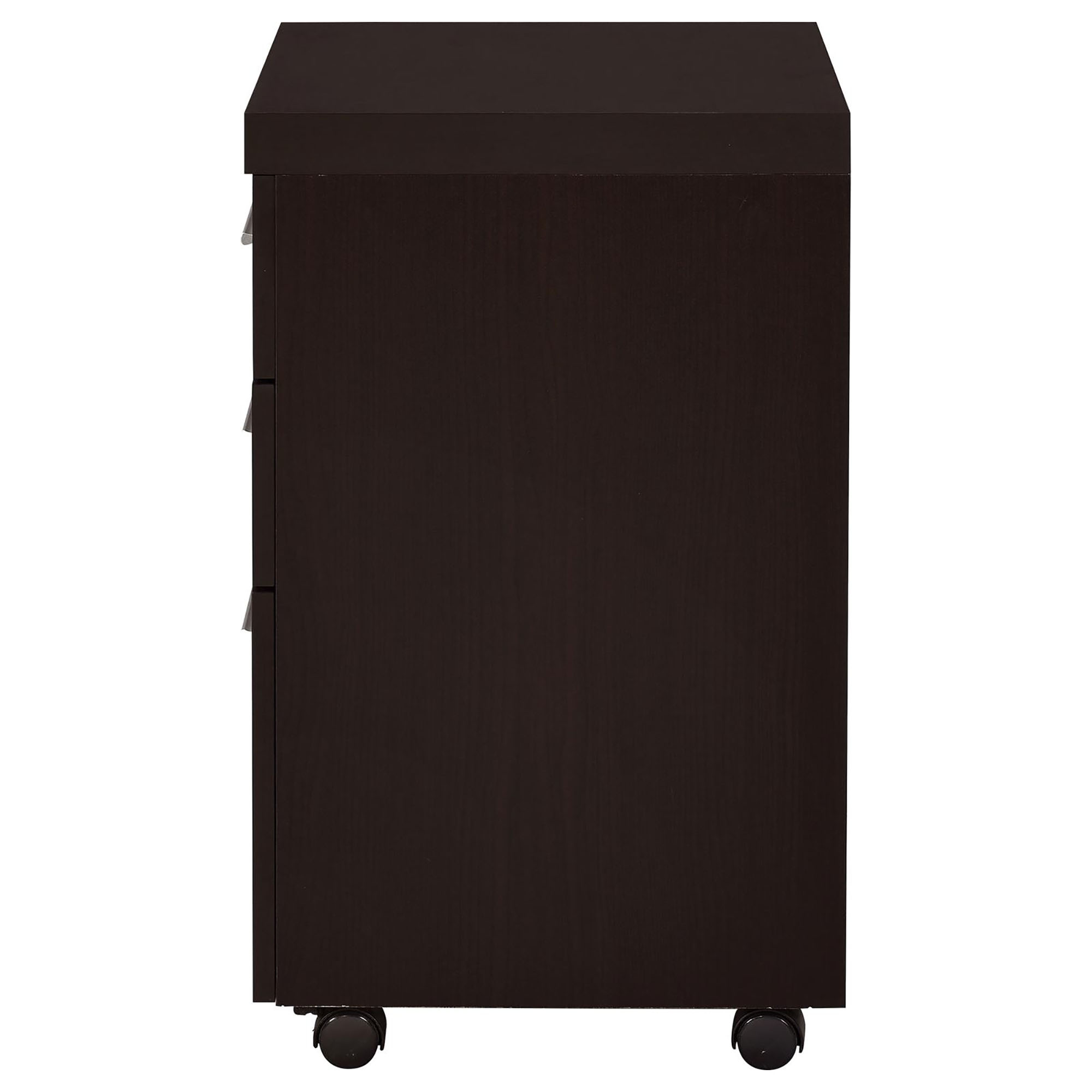 Cappuccino 3-Drawer Mobile File Cabinet