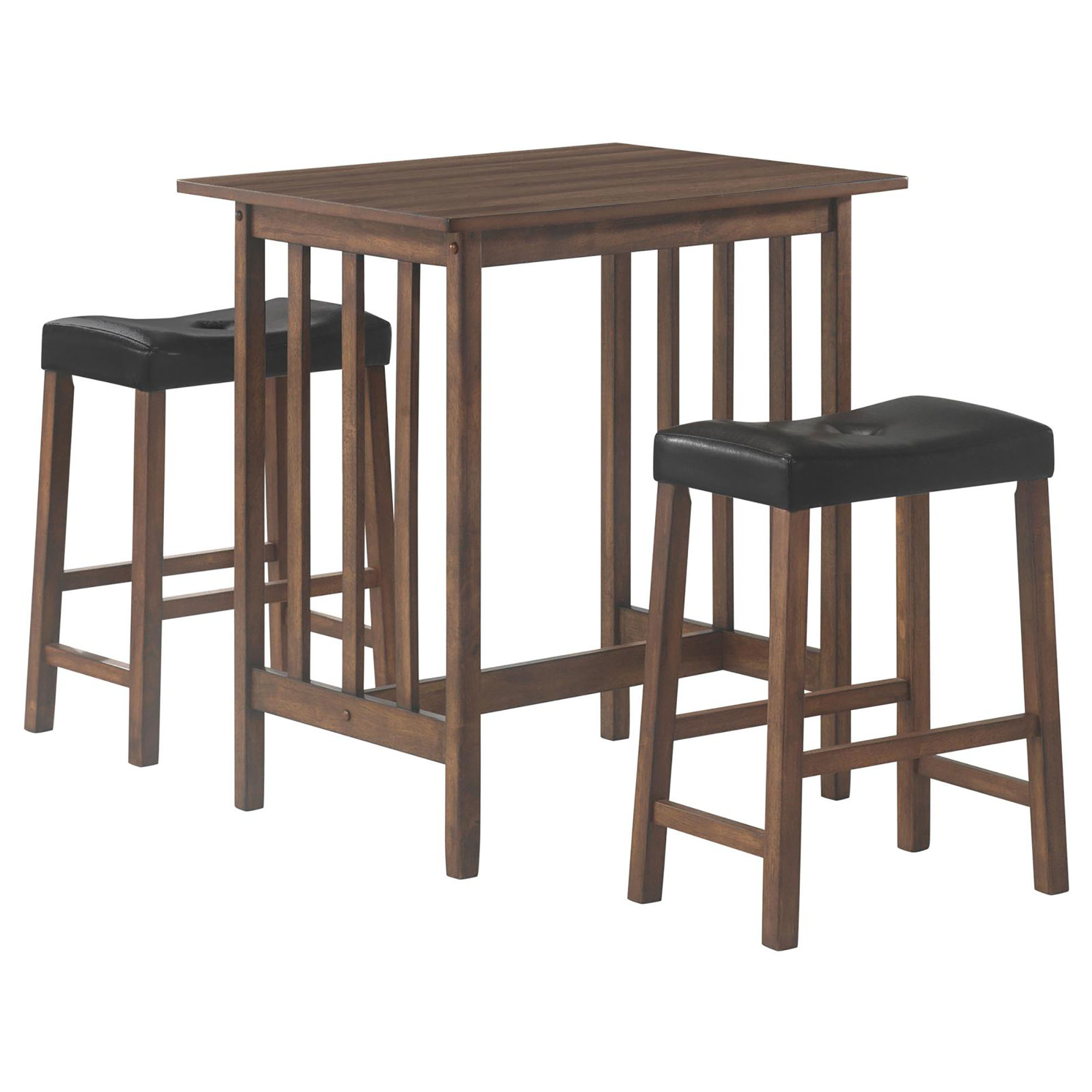 Brown 3-Piece Counter Dining Set