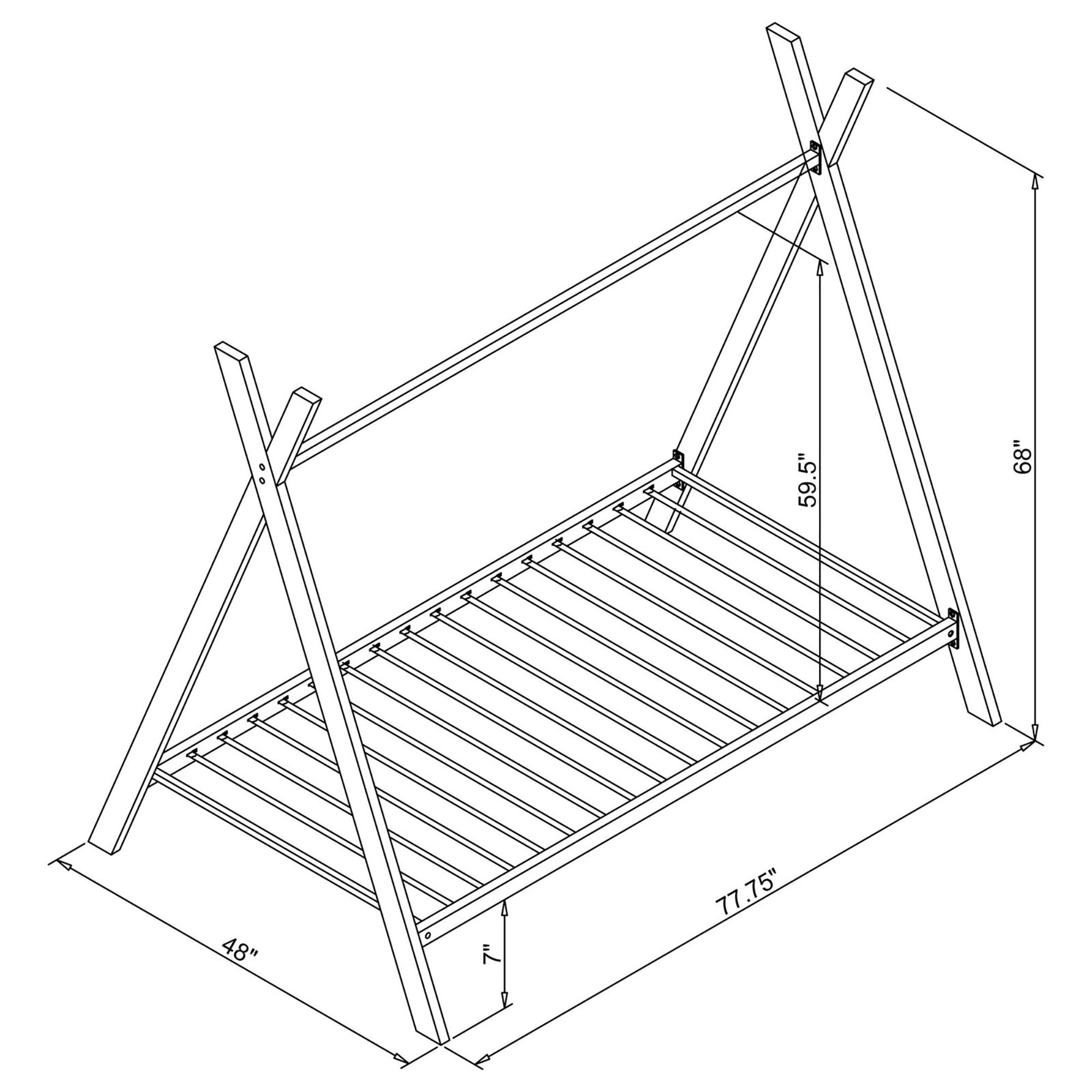 Pink Twin Tent Bed