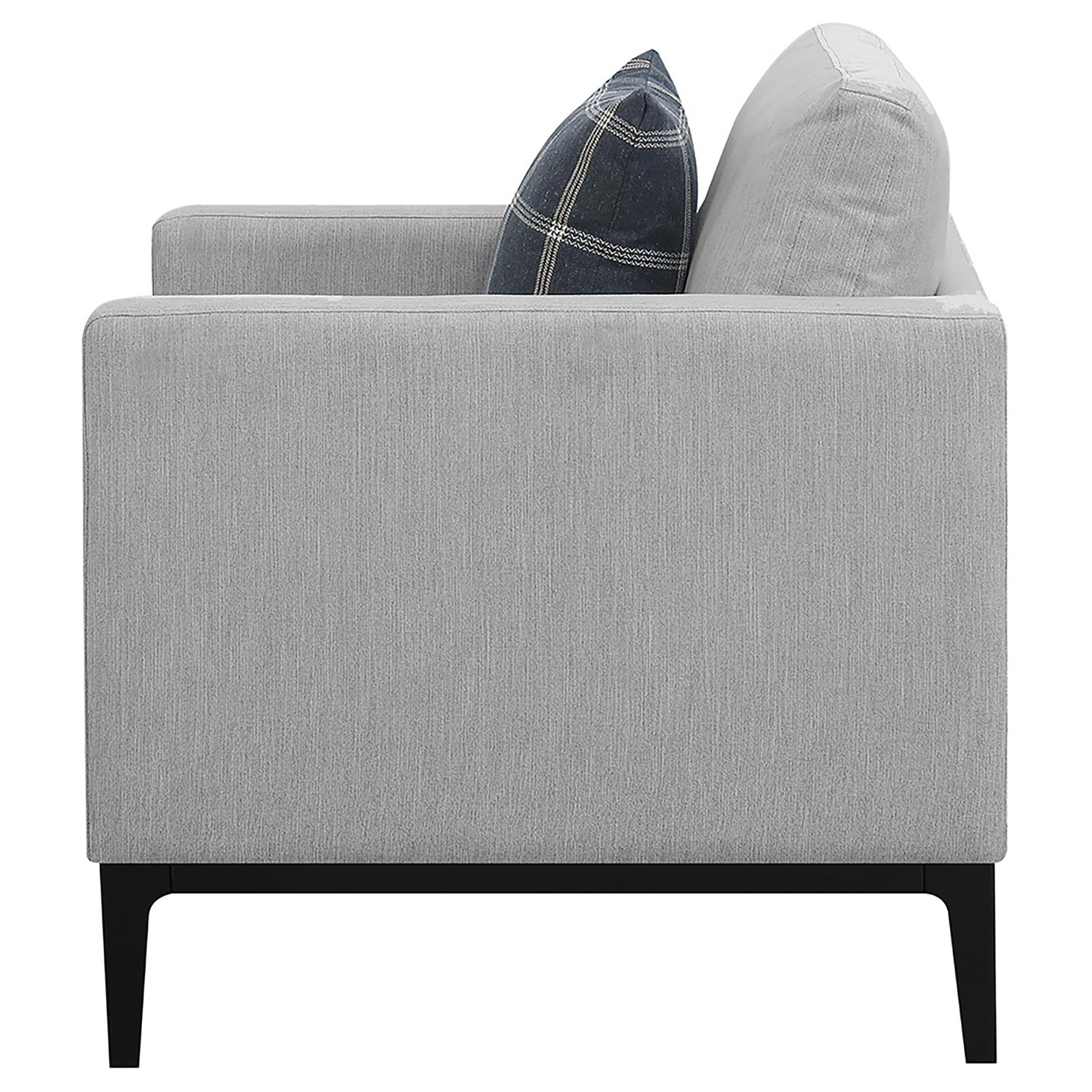 Light Grey Cushion Back Chair