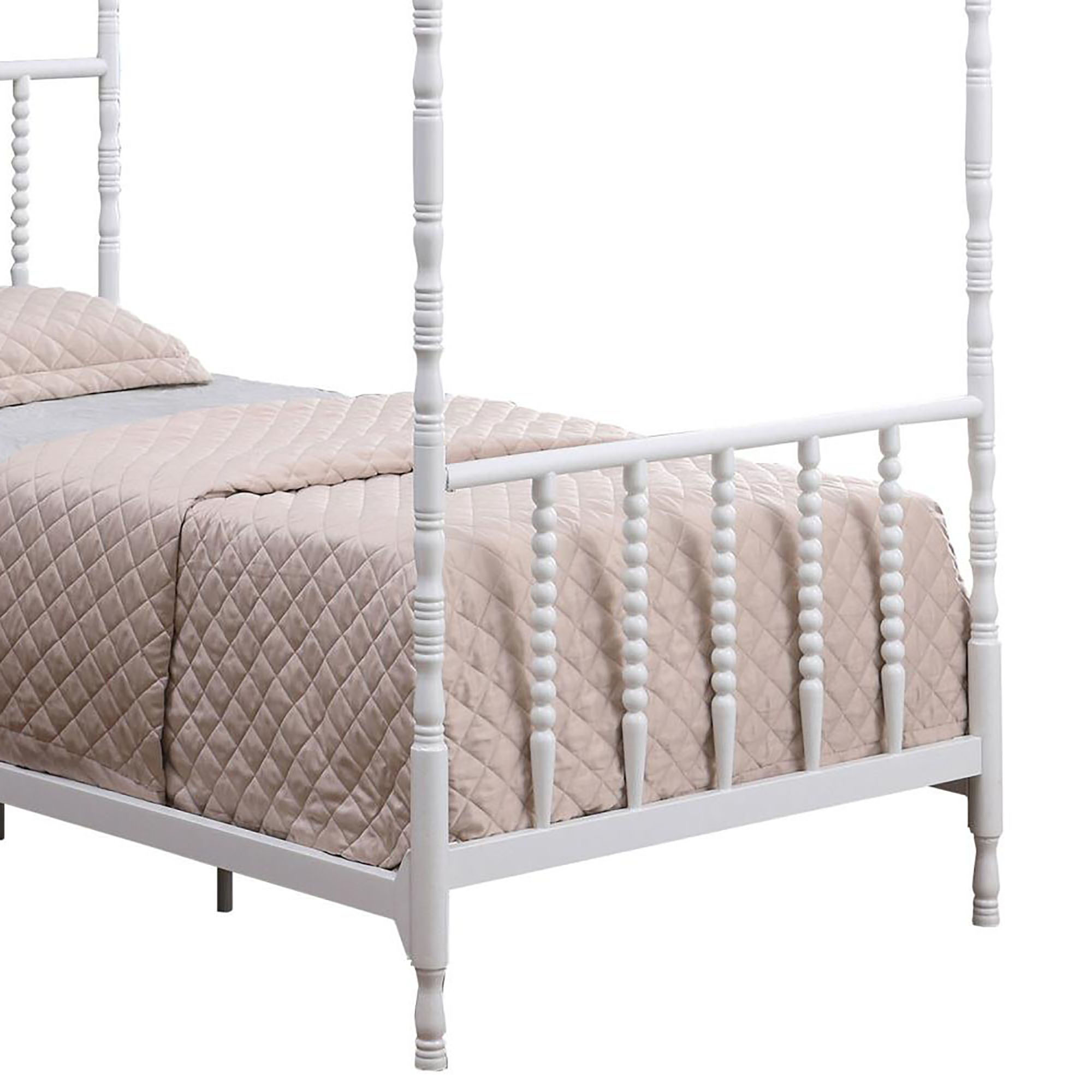 Betony White Twin Canopy Bed