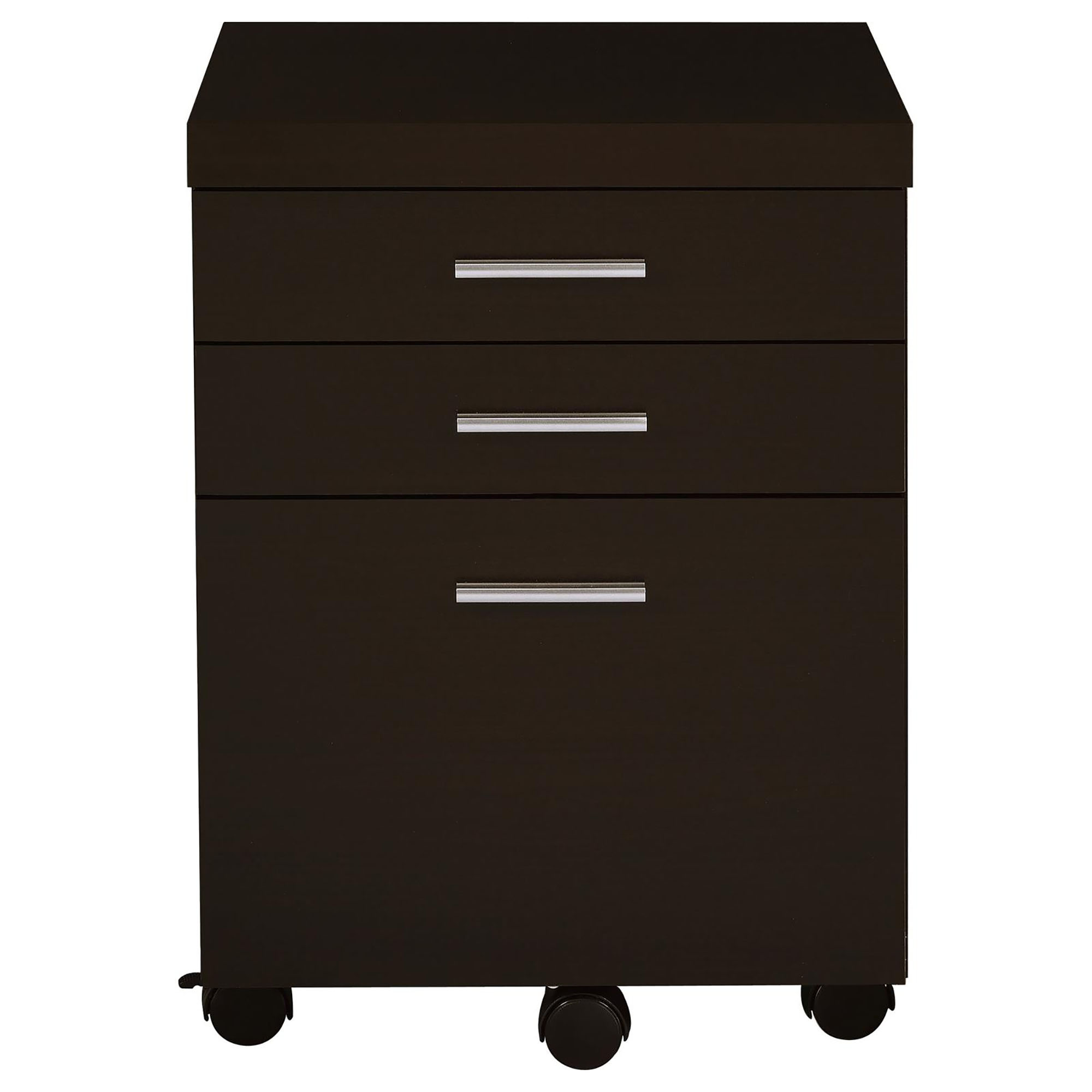 Cappuccino 3-Drawer File Cabinet