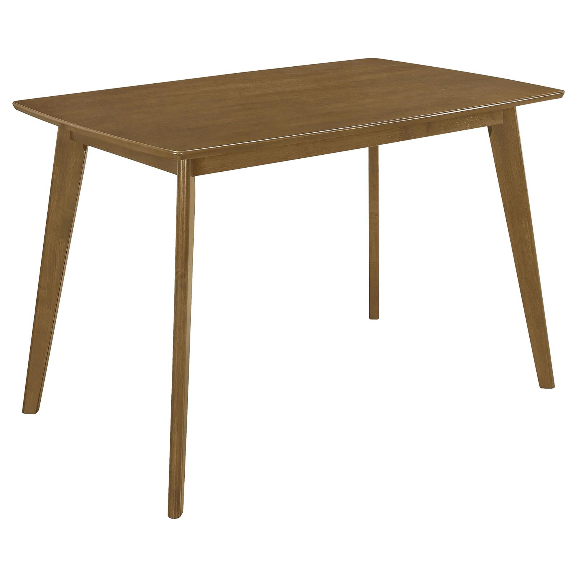 Retro Chestnut Dining Table with Angled Legs