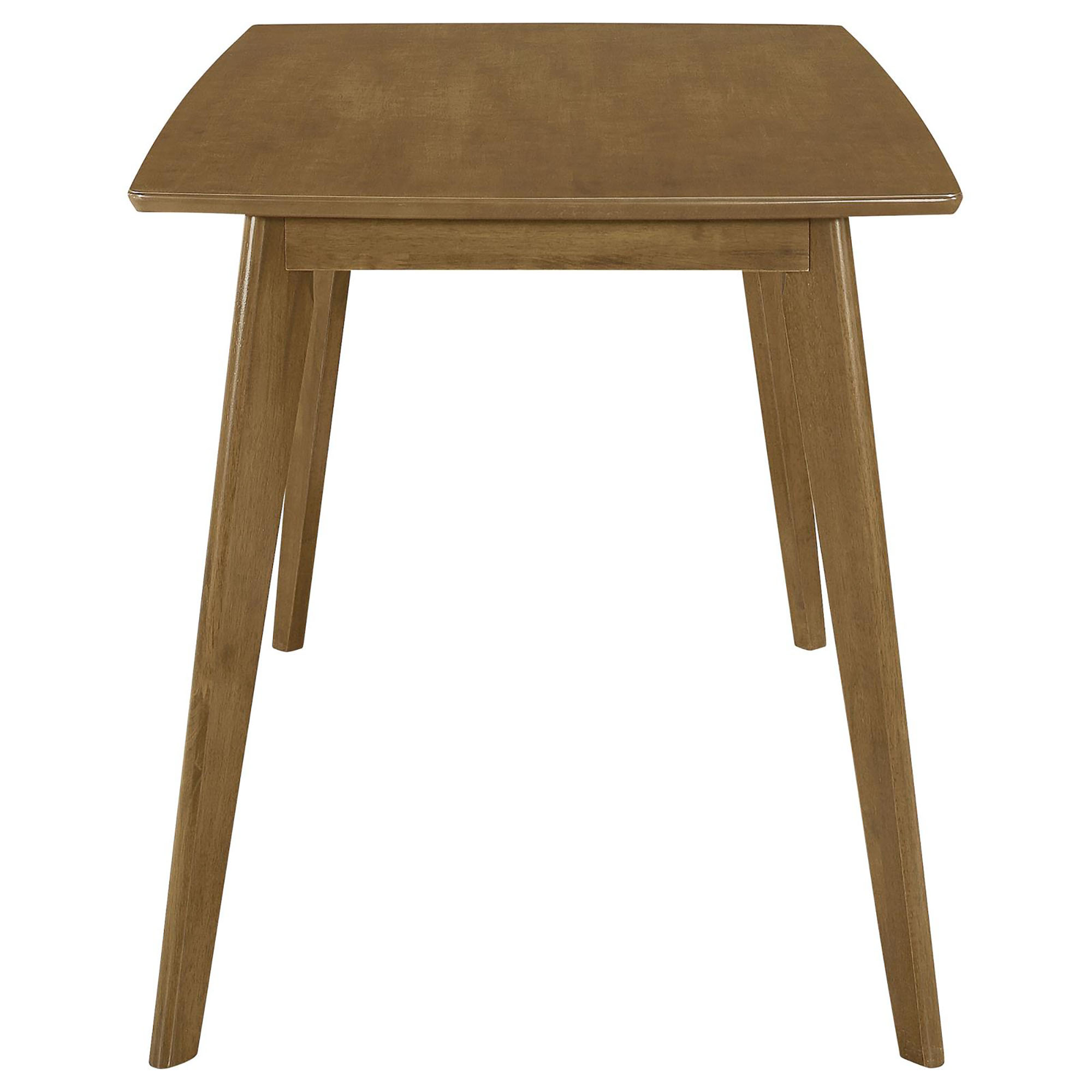 Retro Chestnut Dining Table with Angled Legs