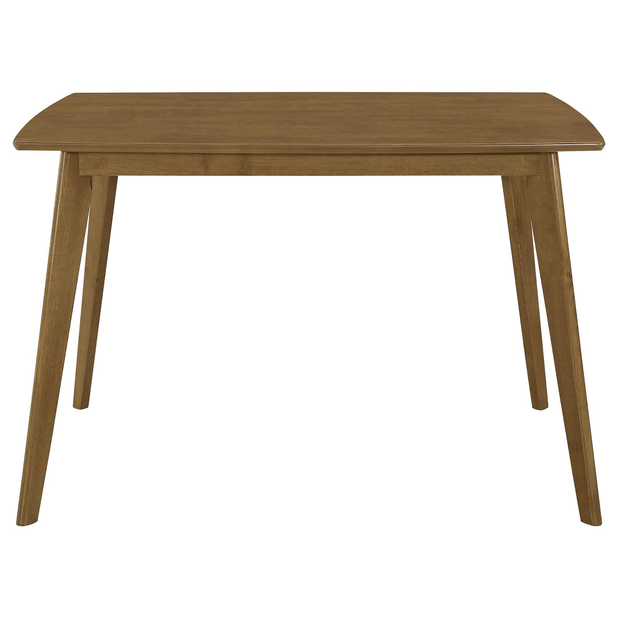 Retro Chestnut Dining Table with Angled Legs