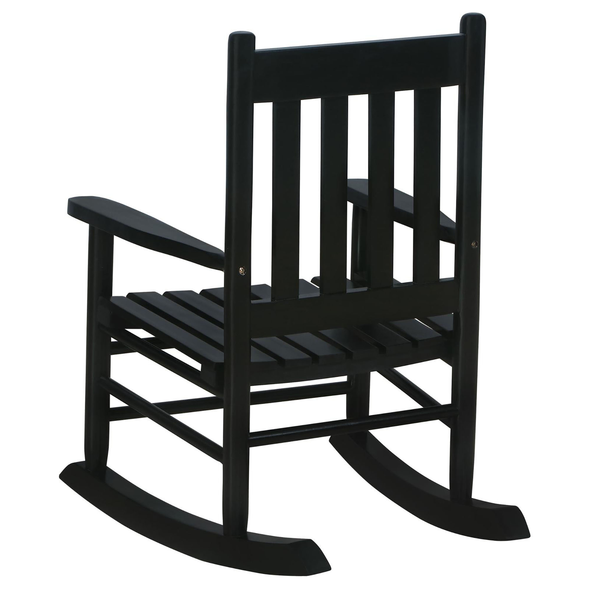 Black Slat Back Youth Rocking Chair