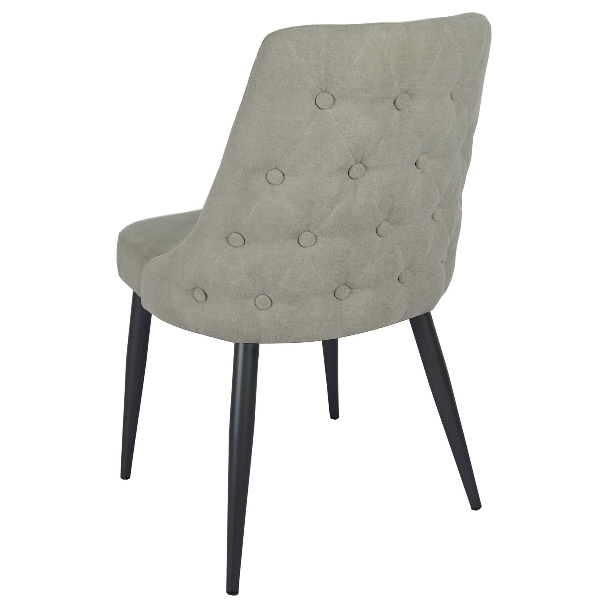 Light Grey Tufted Dining Chair (Set of 2)