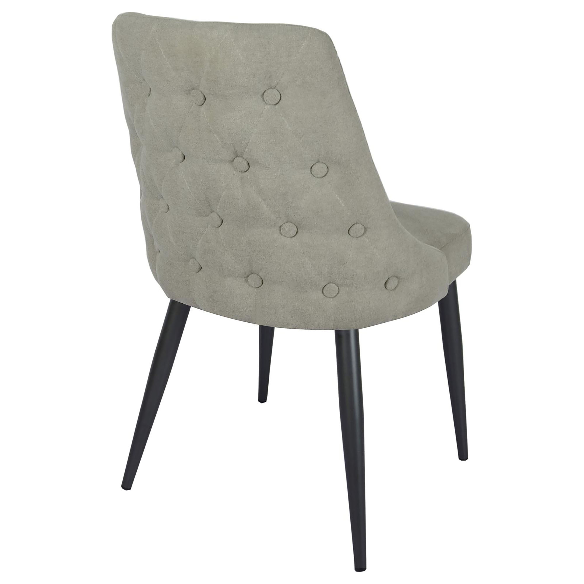 Light Grey Tufted Dining Chair (Set of 2)