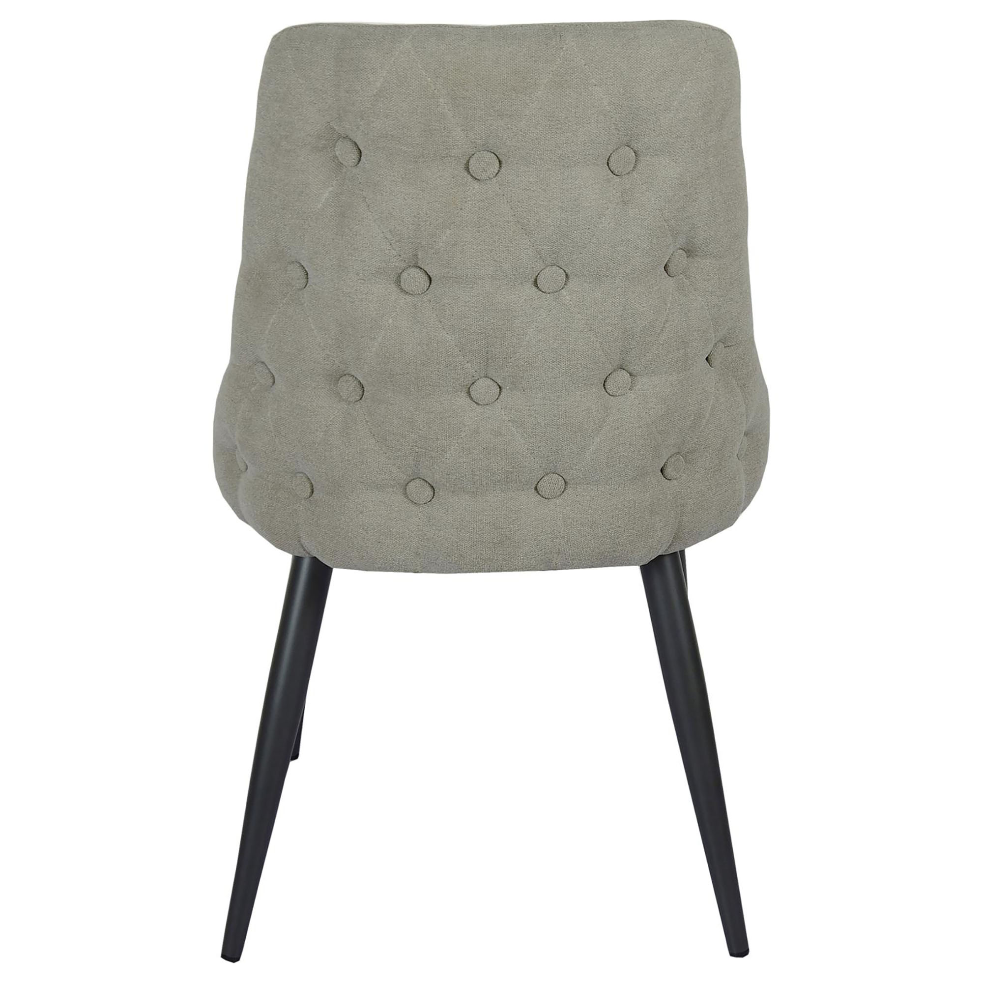 Light Grey Tufted Dining Chair (Set of 2)