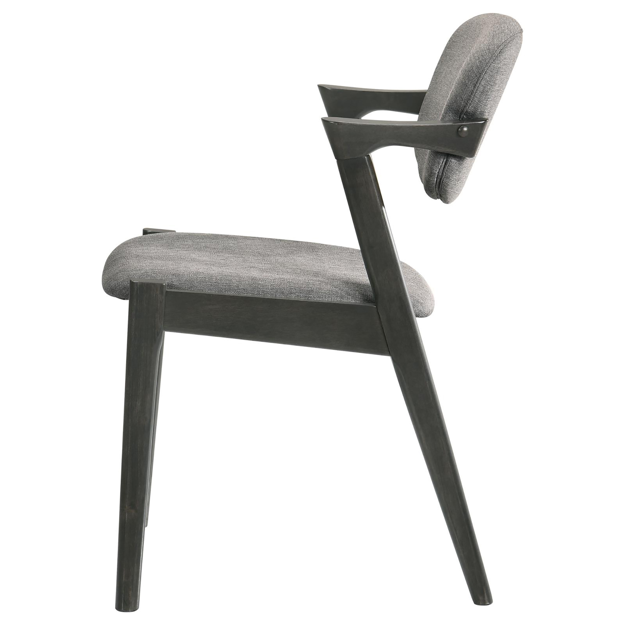 Brown Grey and Black Dining Chair (Set of 2)