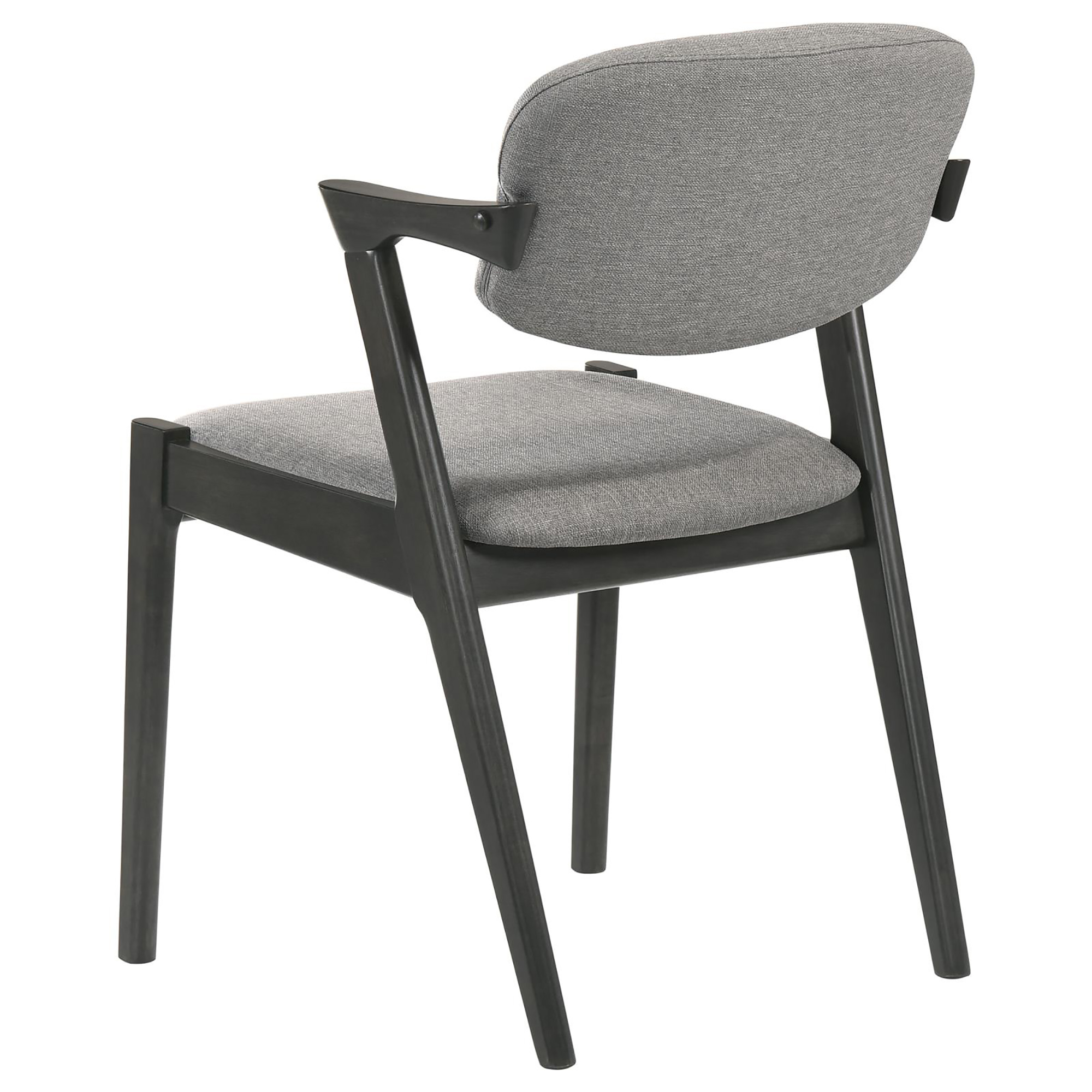 Brown Grey and Black Dining Chair (Set of 2)