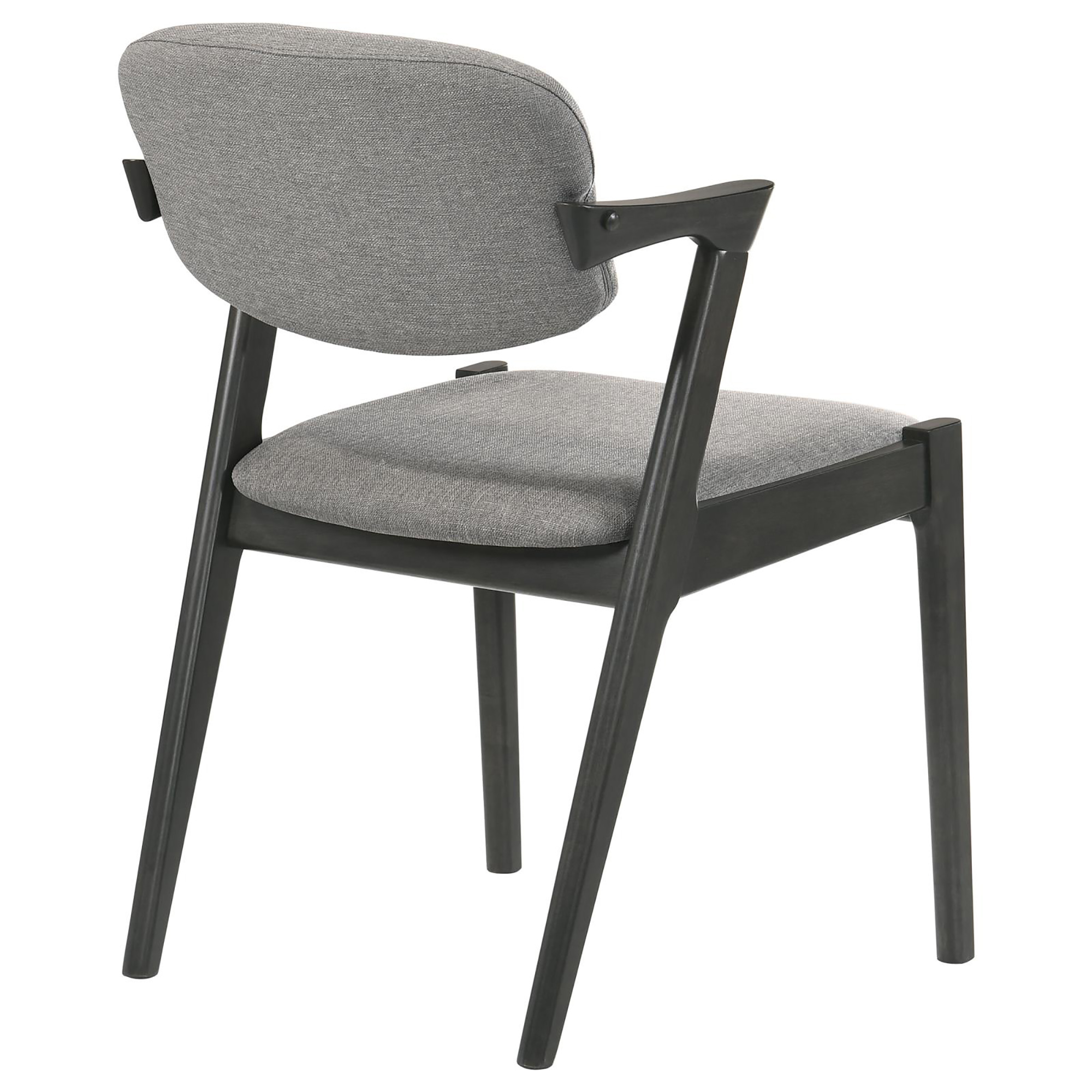 Brown Grey and Black Dining Chair (Set of 2)