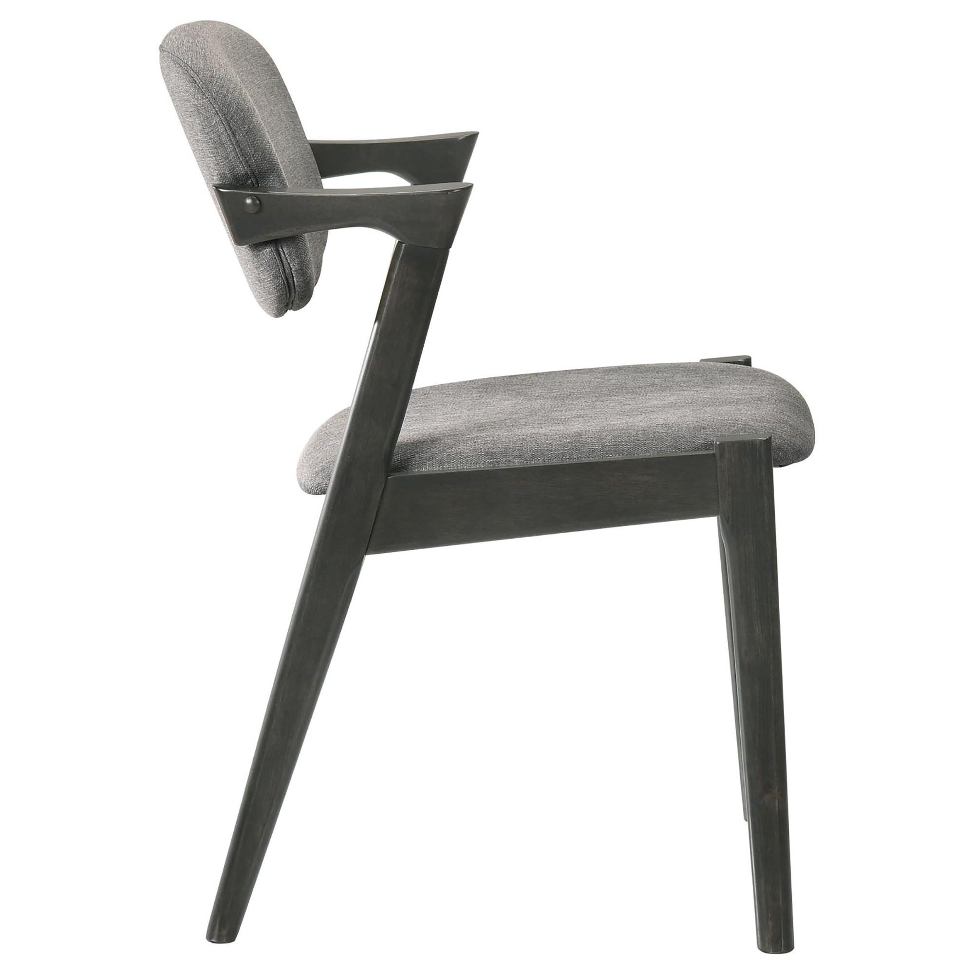 Brown Grey and Black Dining Chair (Set of 2)