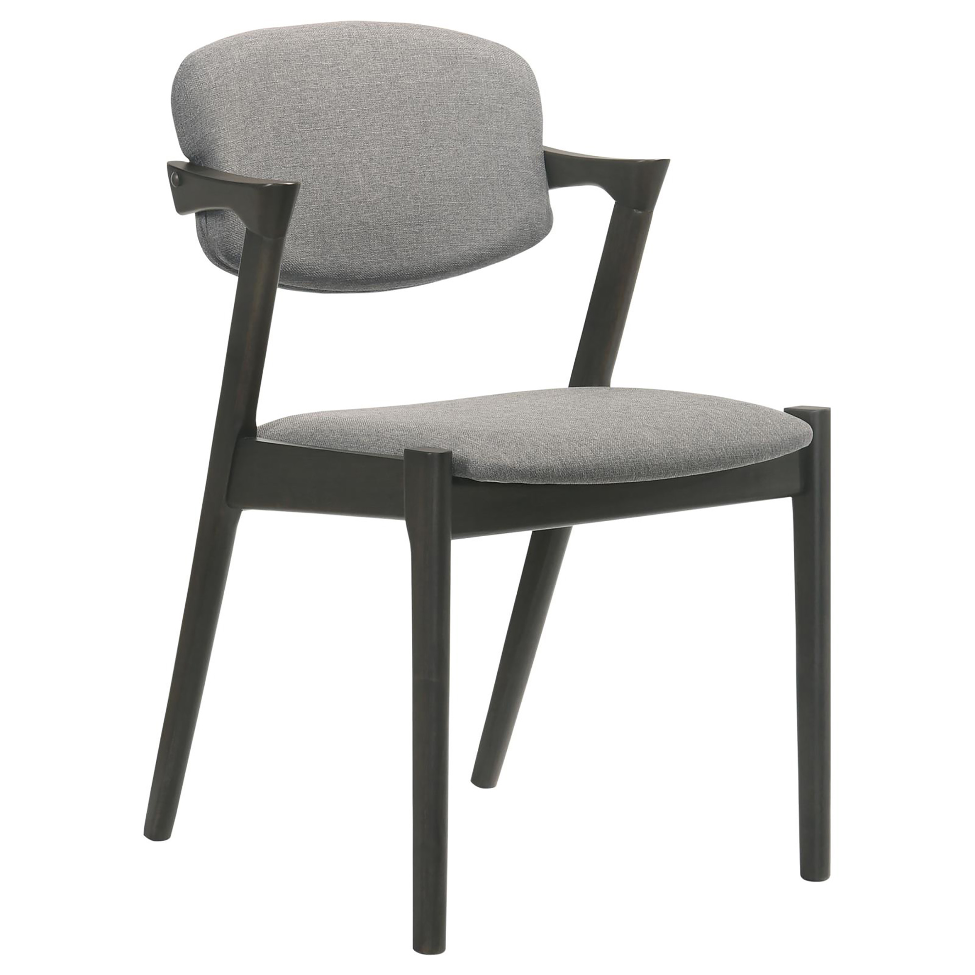 Brown Grey and Black Dining Chair (Set of 2)