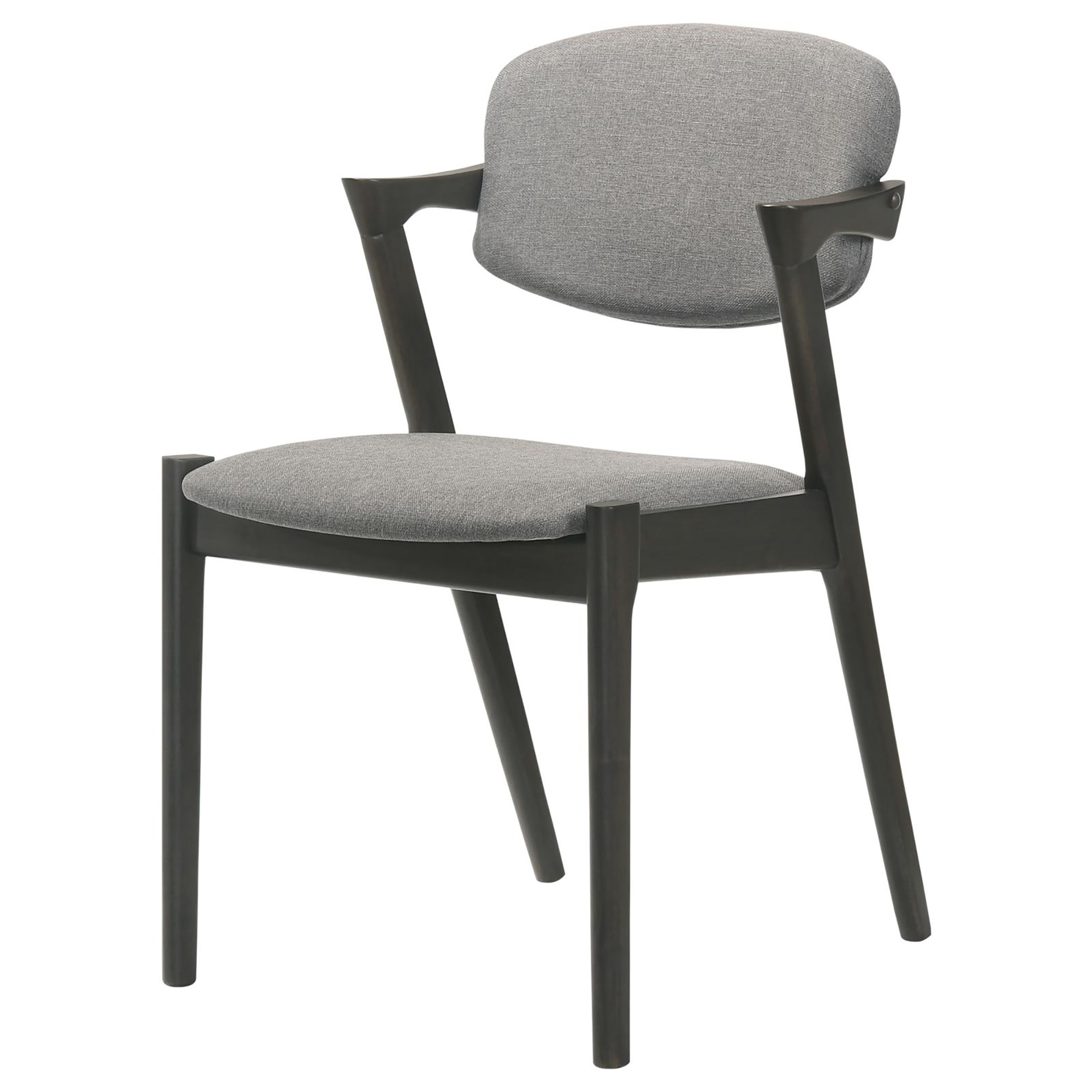 Brown Grey and Black Dining Chair (Set of 2)