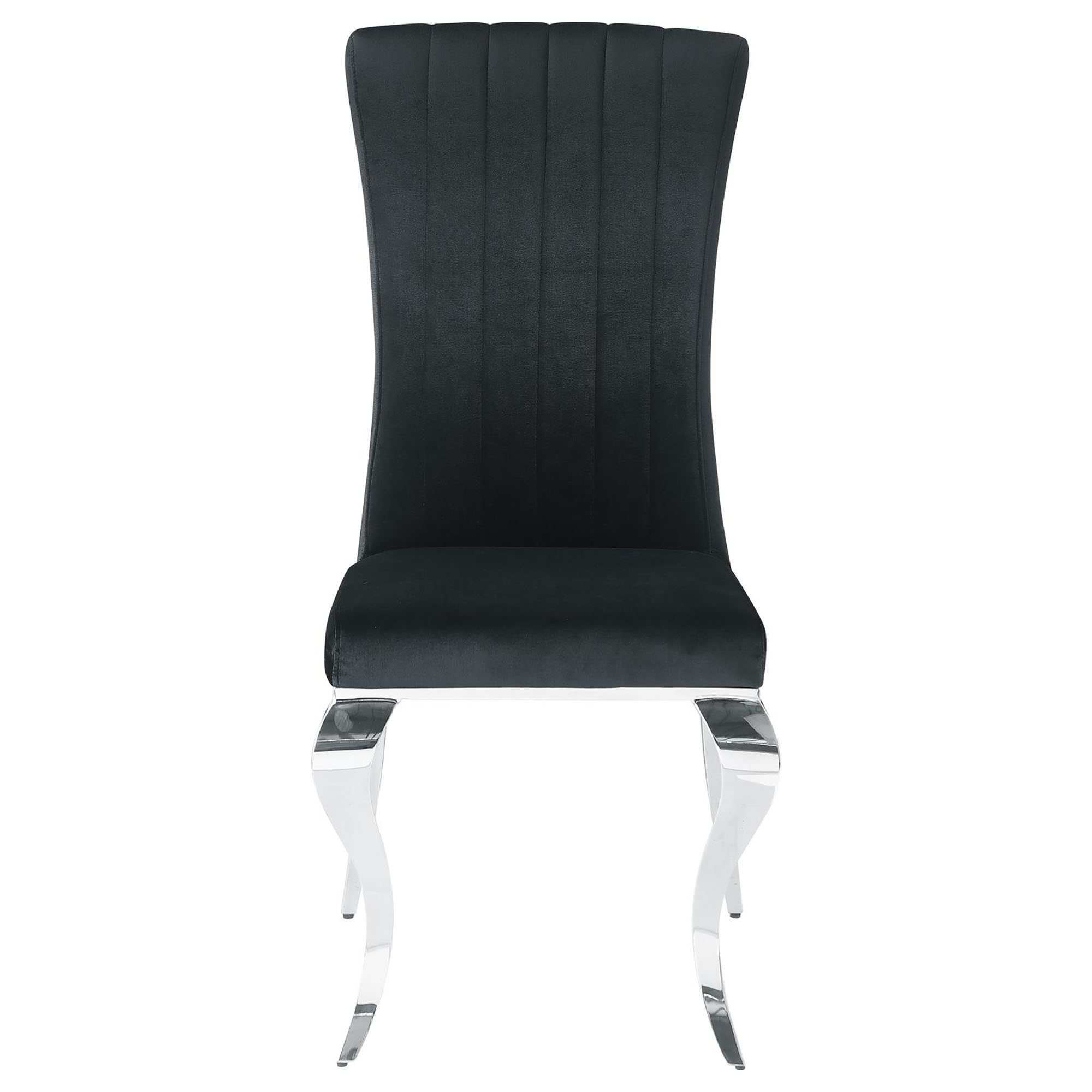 Black Upholstered Side Chairs (Set of 4)