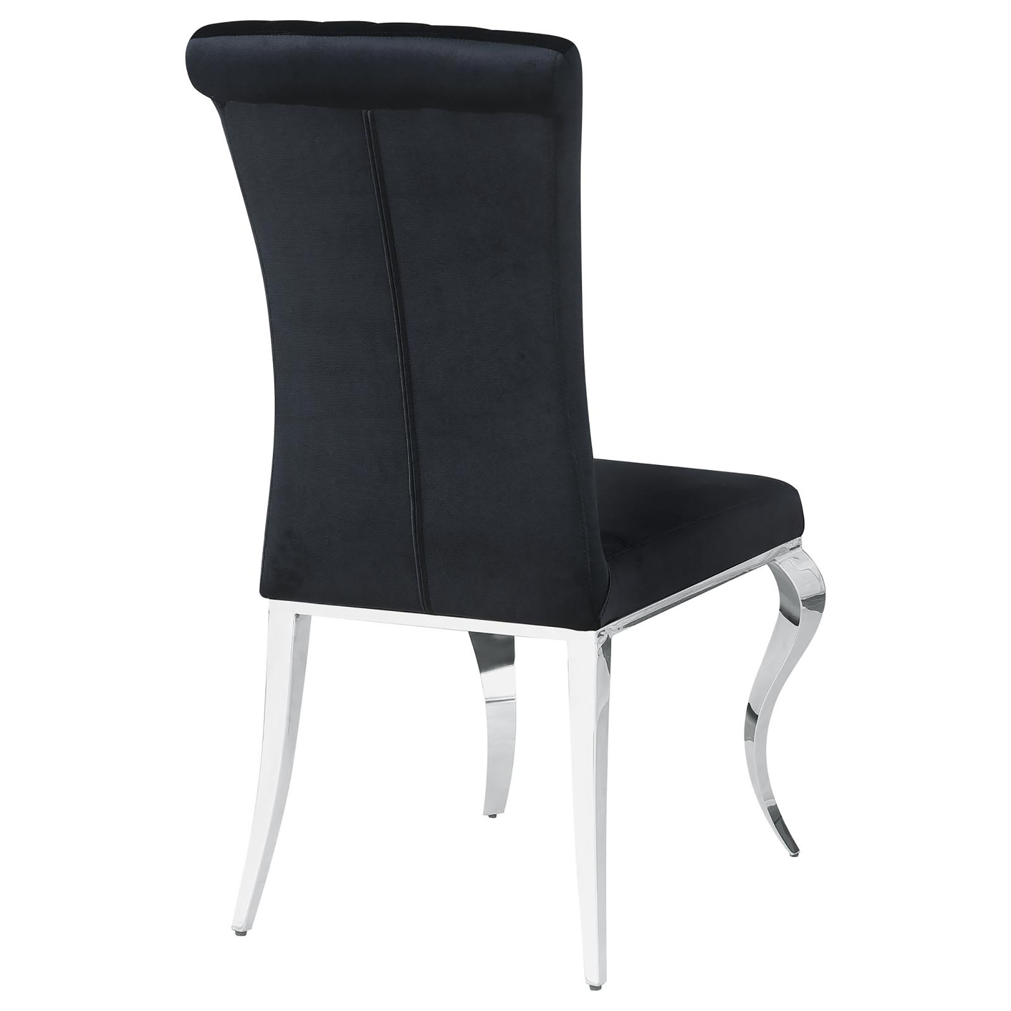 Black Upholstered Side Chairs (Set of 4)