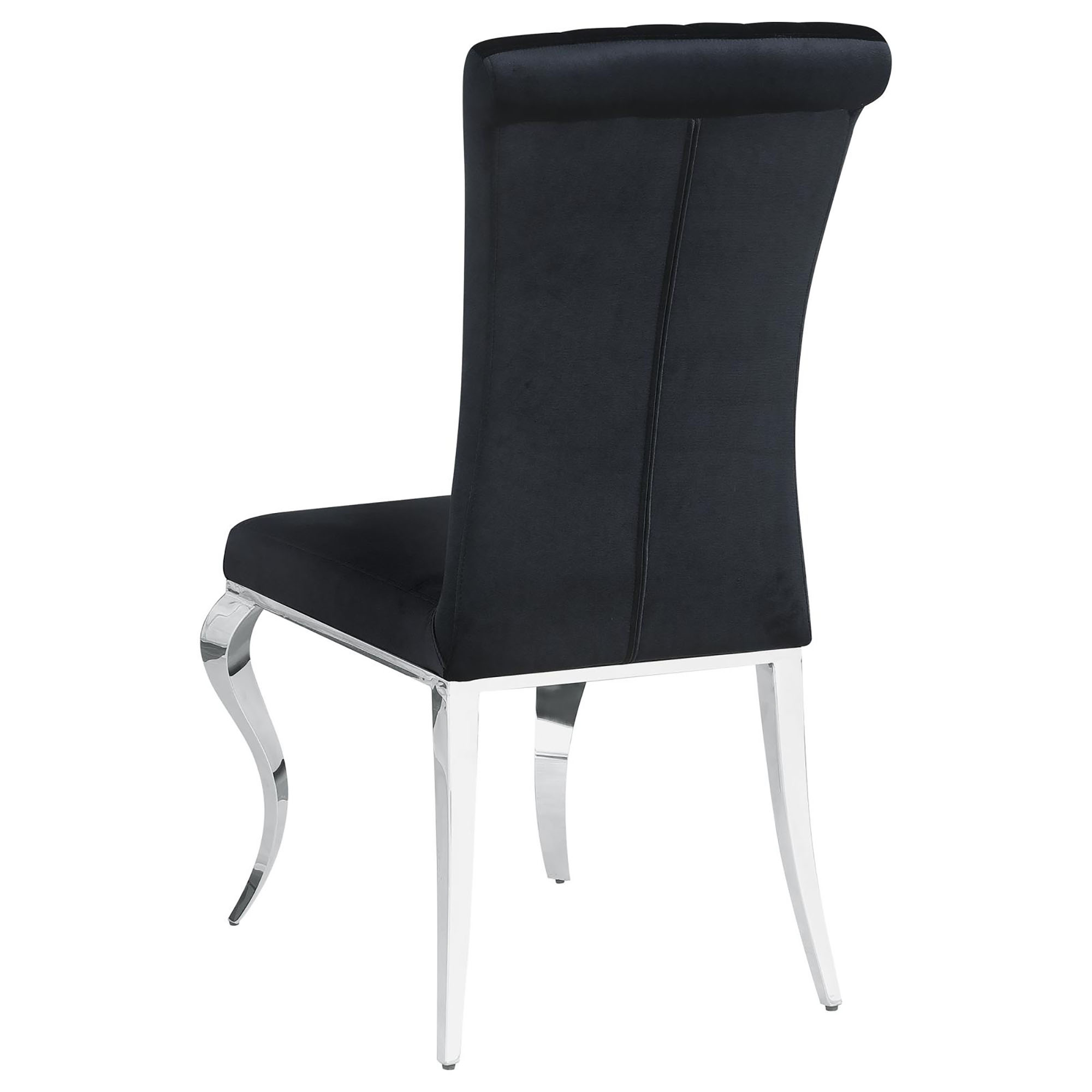 Black Upholstered Side Chairs (Set of 4)