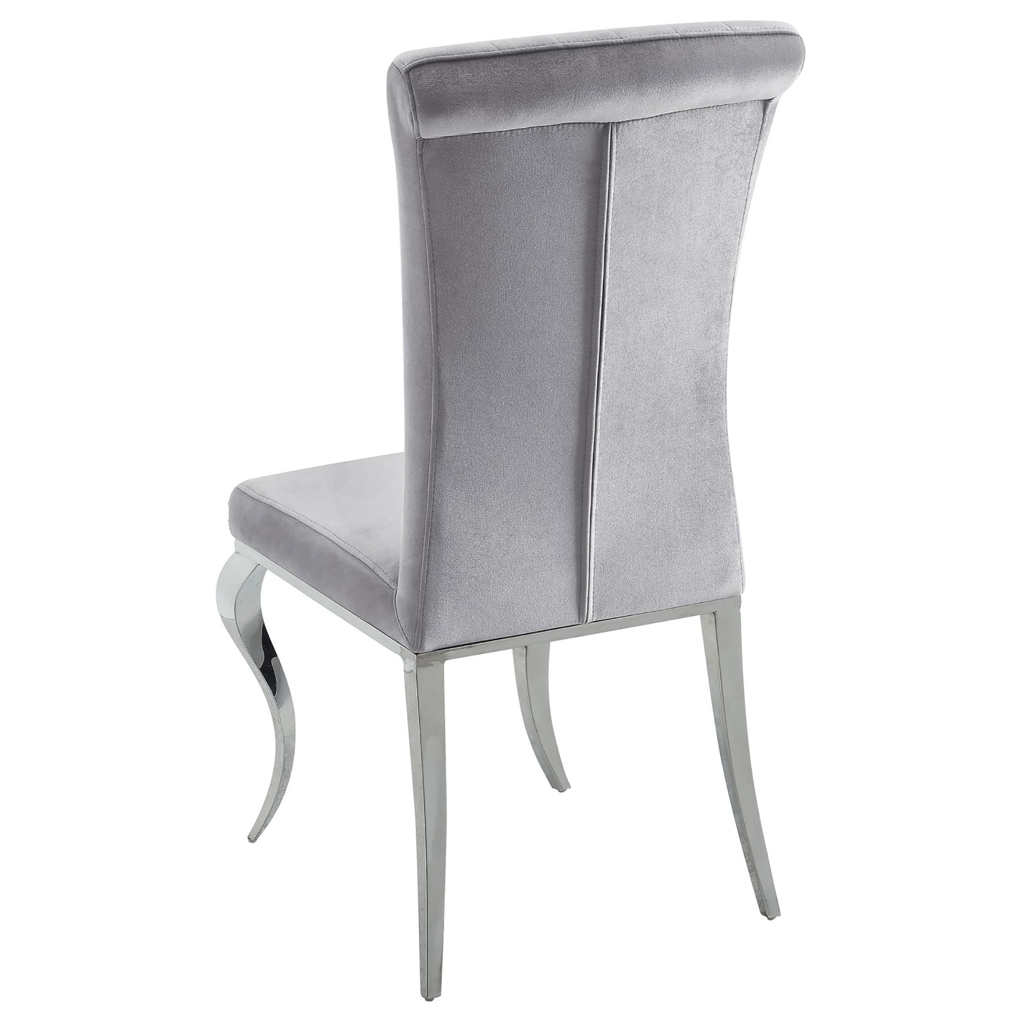 Grey Upholstered Side Chairs (Set of 4)