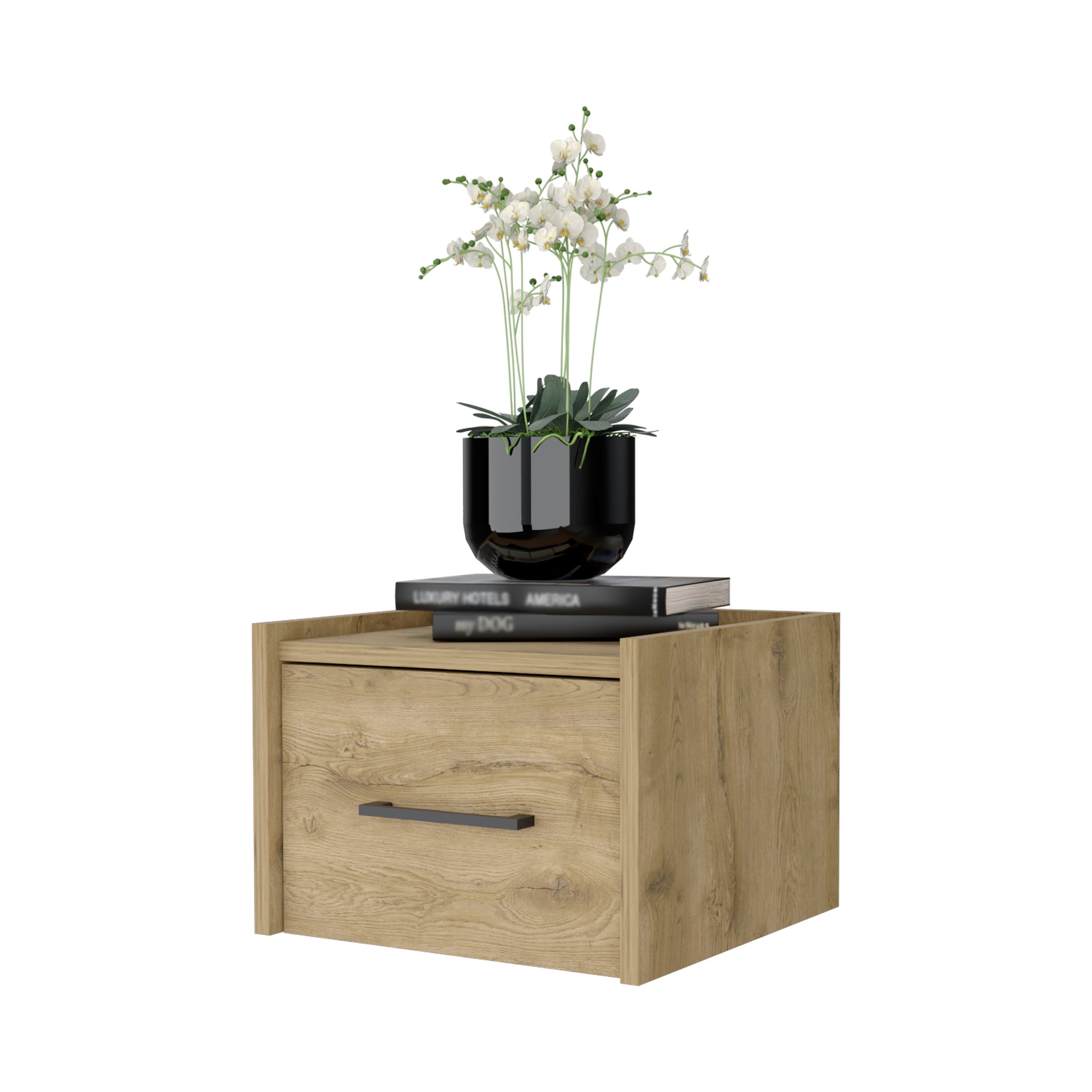 Macadamia Wall-Mounted Floating Nightstand