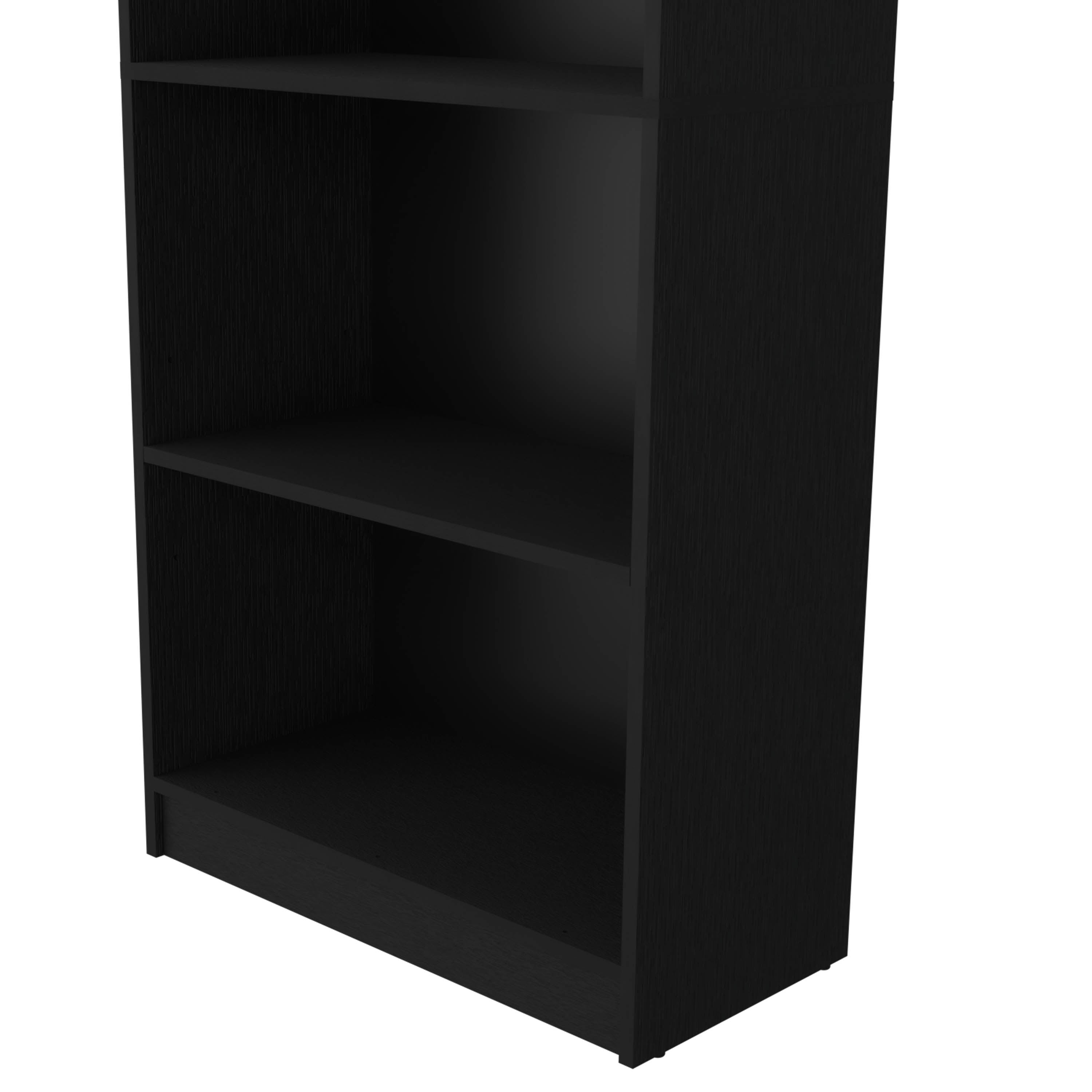 Black 5-Shelf Bookcase